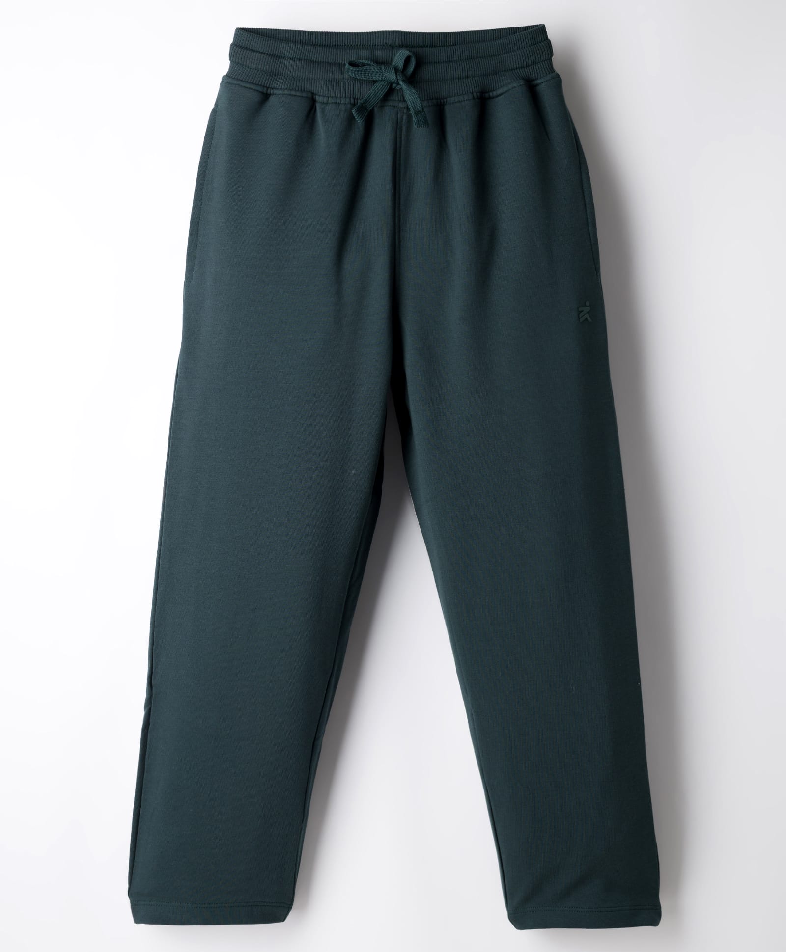 Doreme Sinker Knit Full Length Solid Leggings - Dark Green-picture-31