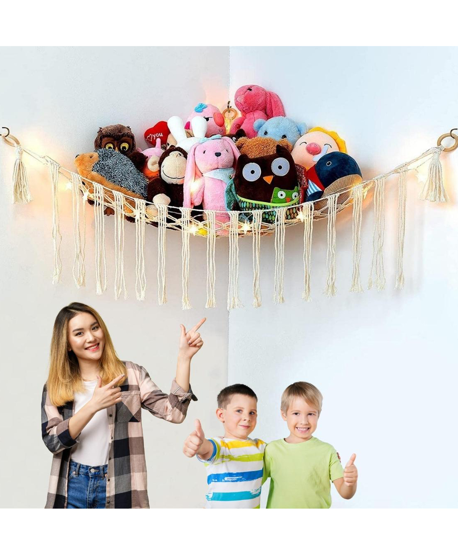 ecofynd Stuffed Animal Toy Hammock-picture-0