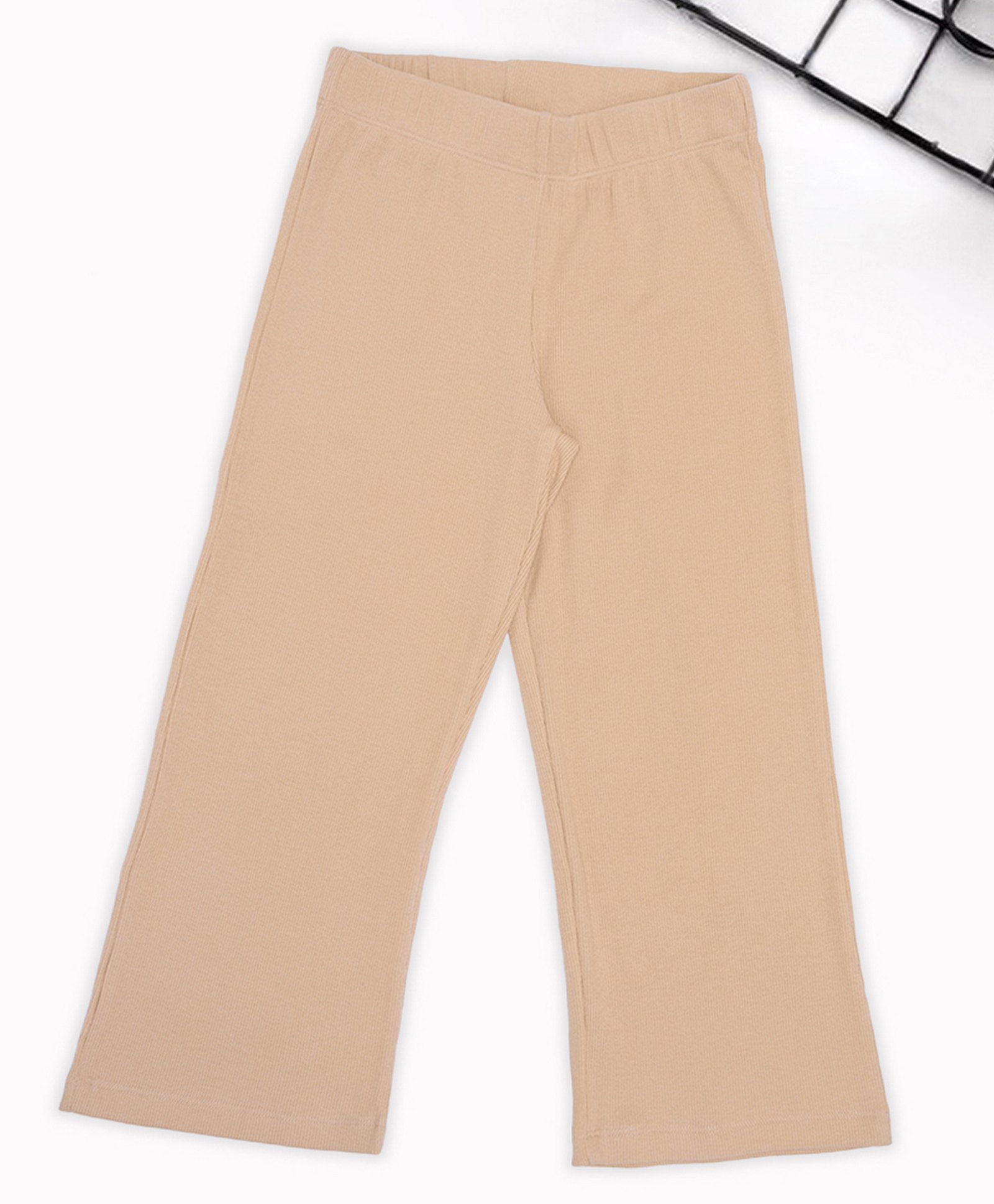 Pantaloons Junior Cotton Spandex Knit Solid Track Pant - Beige-picture-40