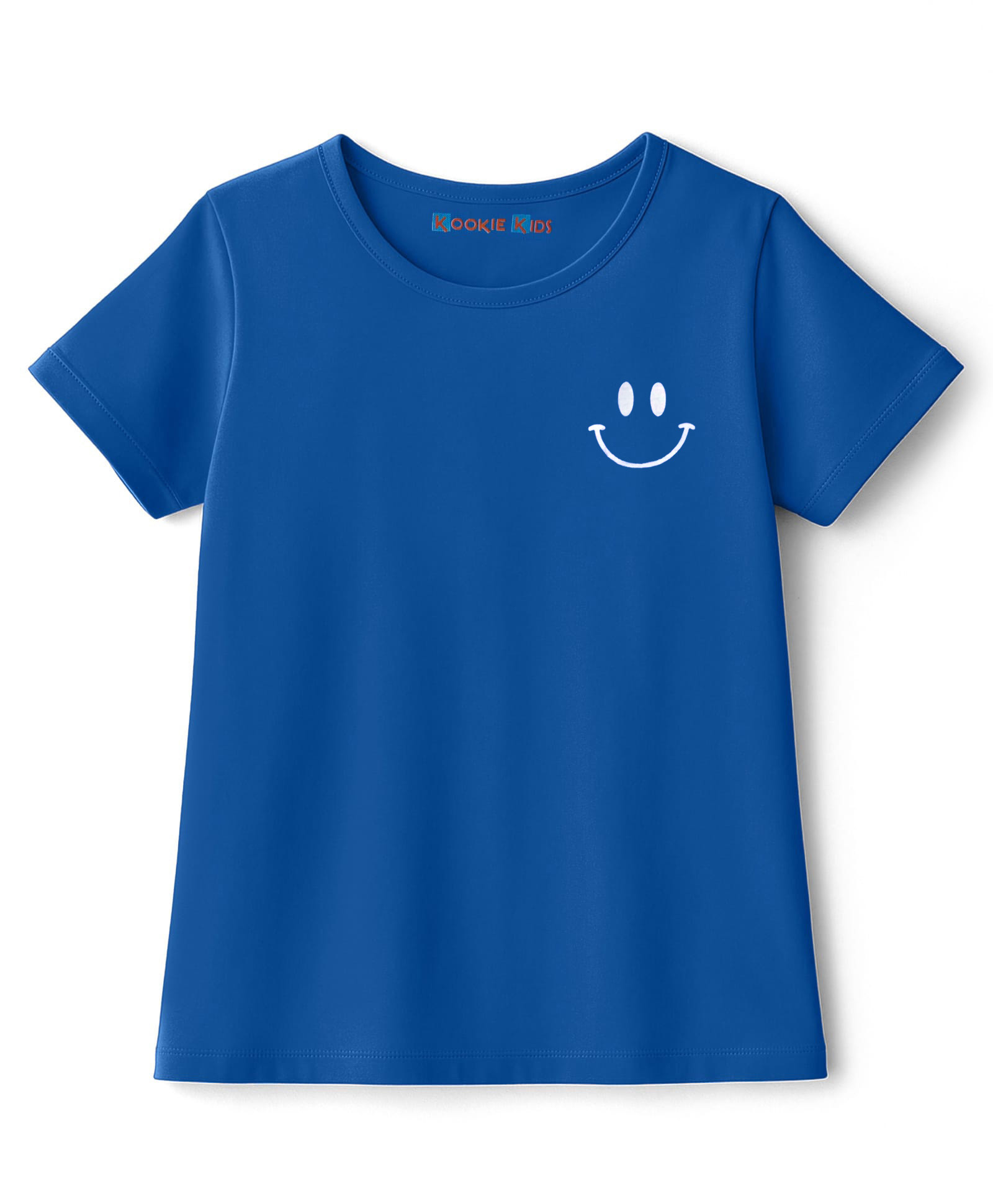 kookie kids india Kookie Kids Single Jersey Knit Half Sleeves Core Solid Round Neck T-Shirt - Blue-picture-28