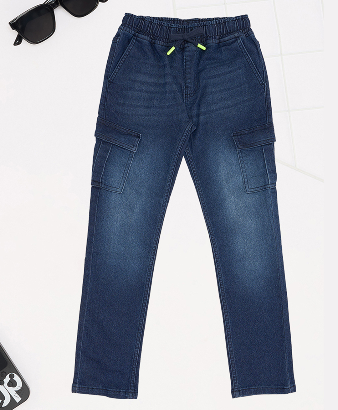 Pantaloons Junior Denim Mild Washed Jeans - Navy Blue-picture-24