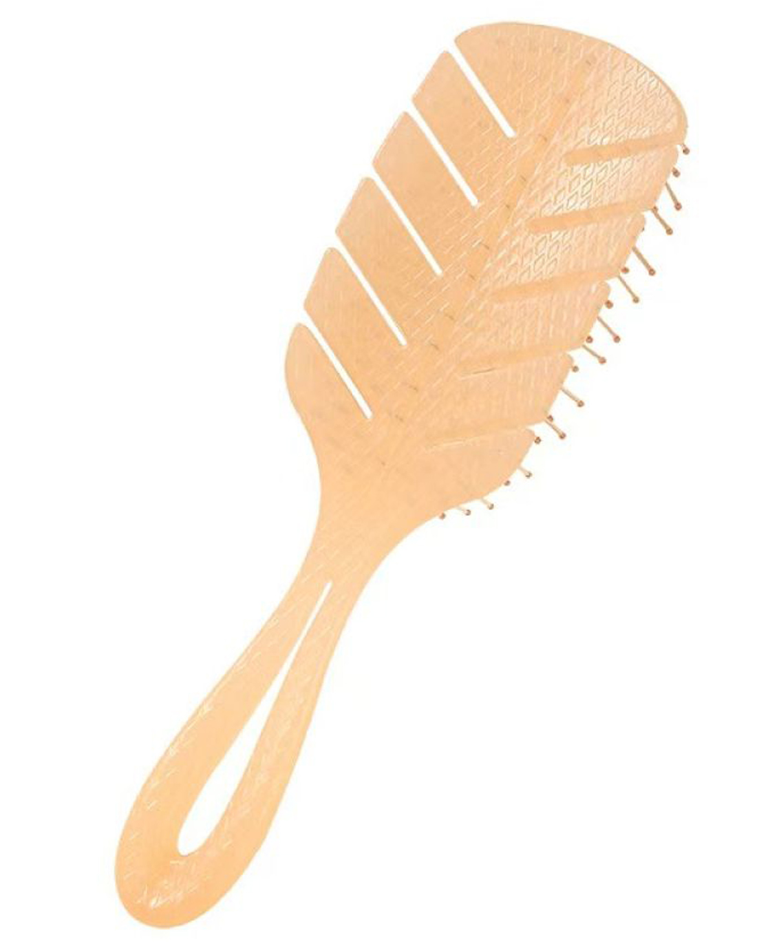 fab n funky Vented Hair Brush for Blow Drying with Curved Design Lightweight & Anti-Static - Peach Orange-picture-31