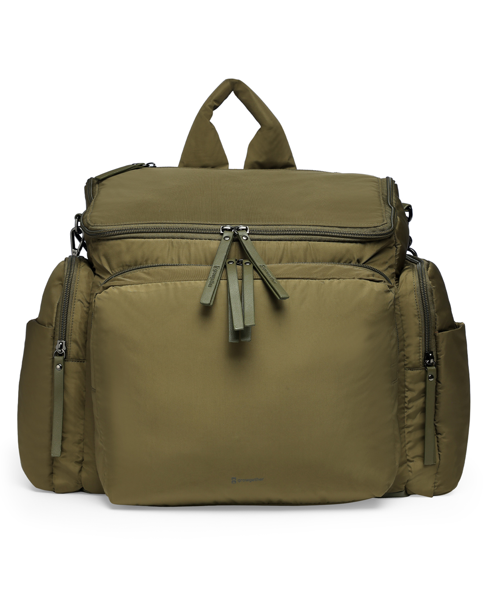 Growgether Multifunctional Diaper Bag - Olive-picture-25