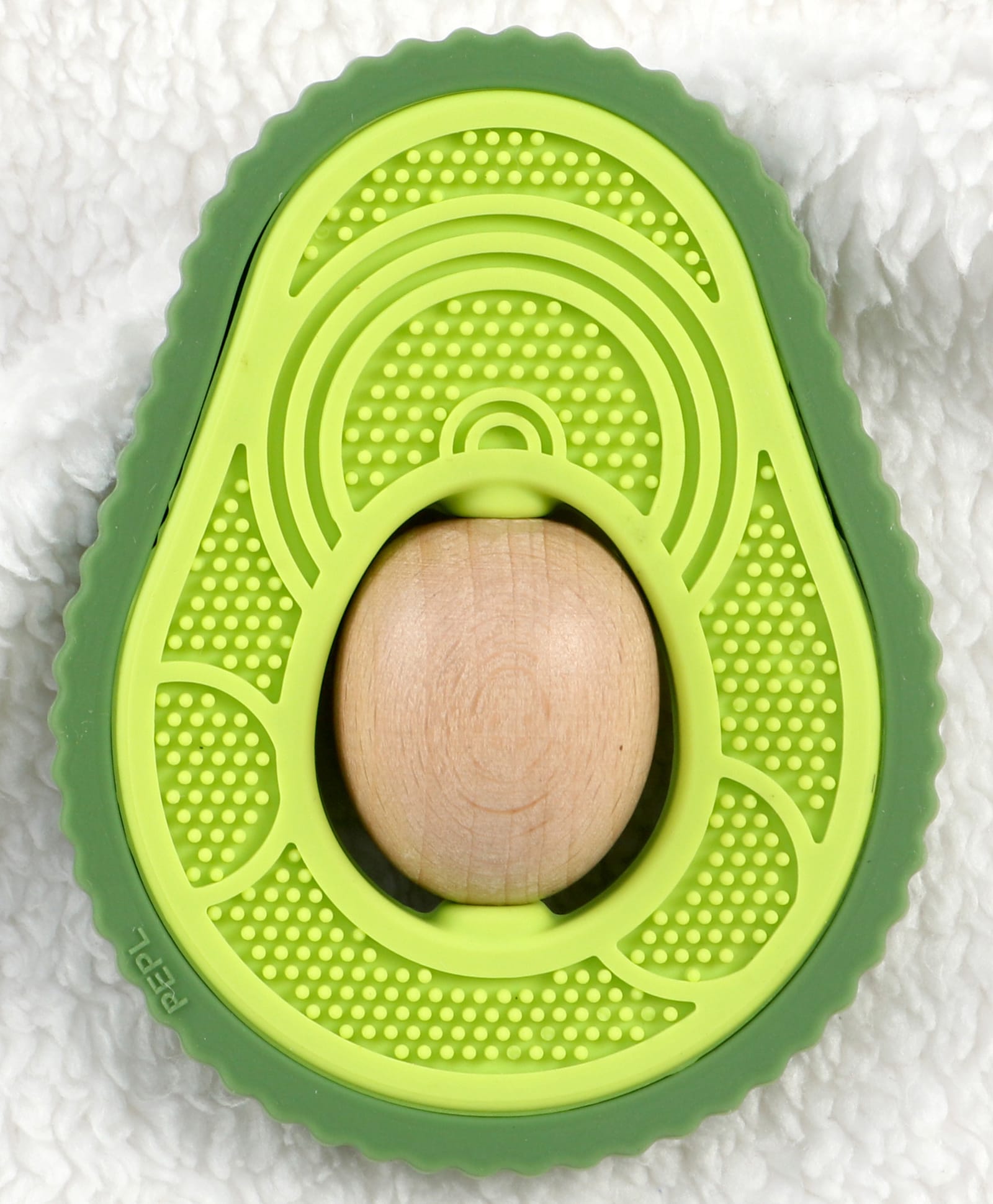 Babyhug Avocado Shape Wooden & Silicone Baby Teether| BPA-Free| Easy to Hold| Natural Teething Toy for Infants| Soothes Teething Gums| Gifting Option for 3+ Months Babies-picture-17