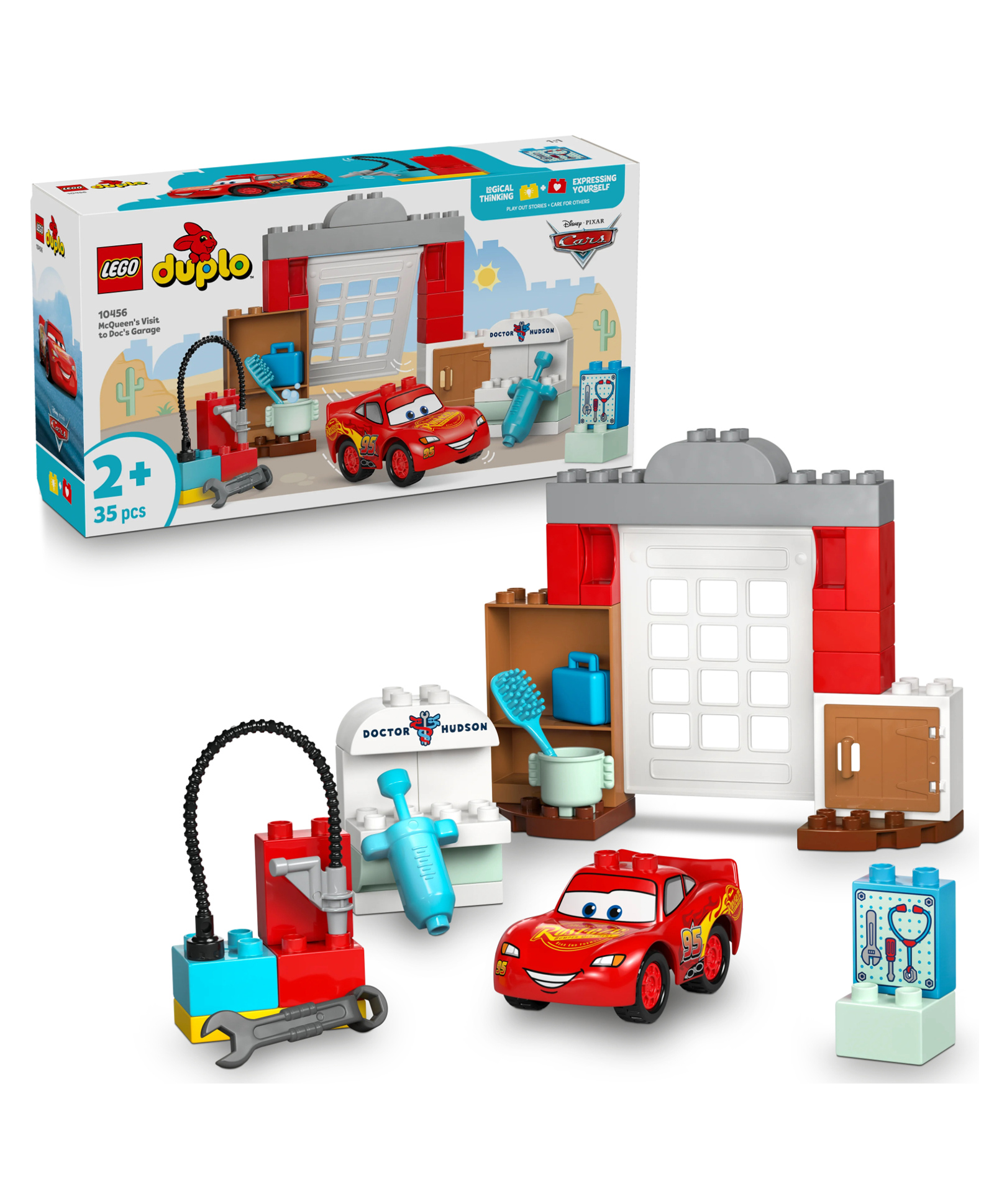 LEGO DUPLO Disney & Pixar Cars McQueen's Visit to Doc's Garage 35 pieces - 10456-image-13