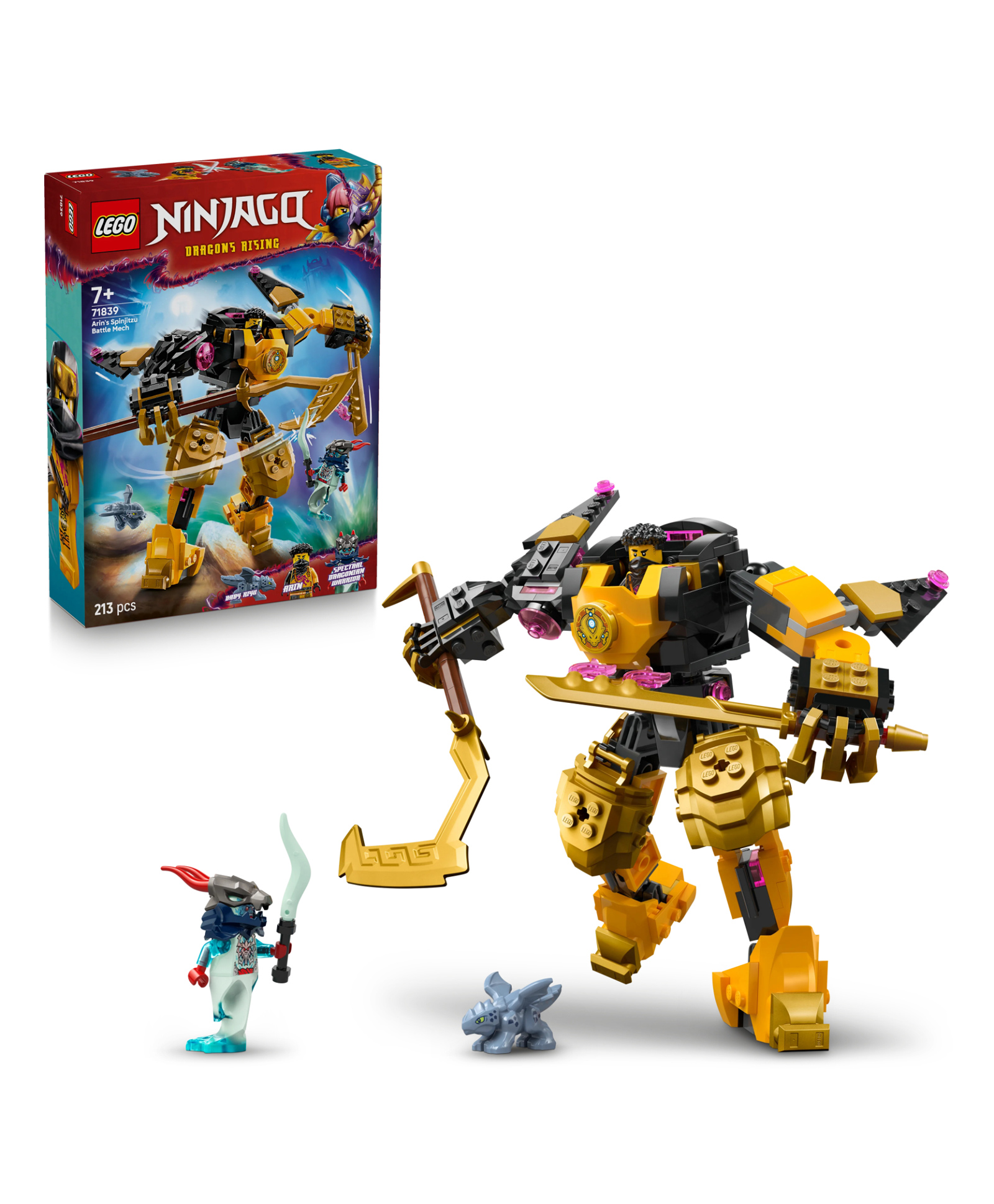 LEGO NINJAGO Arin's Spinjitzu Battle Mech Toy Set 213 pieces-71839-image-11