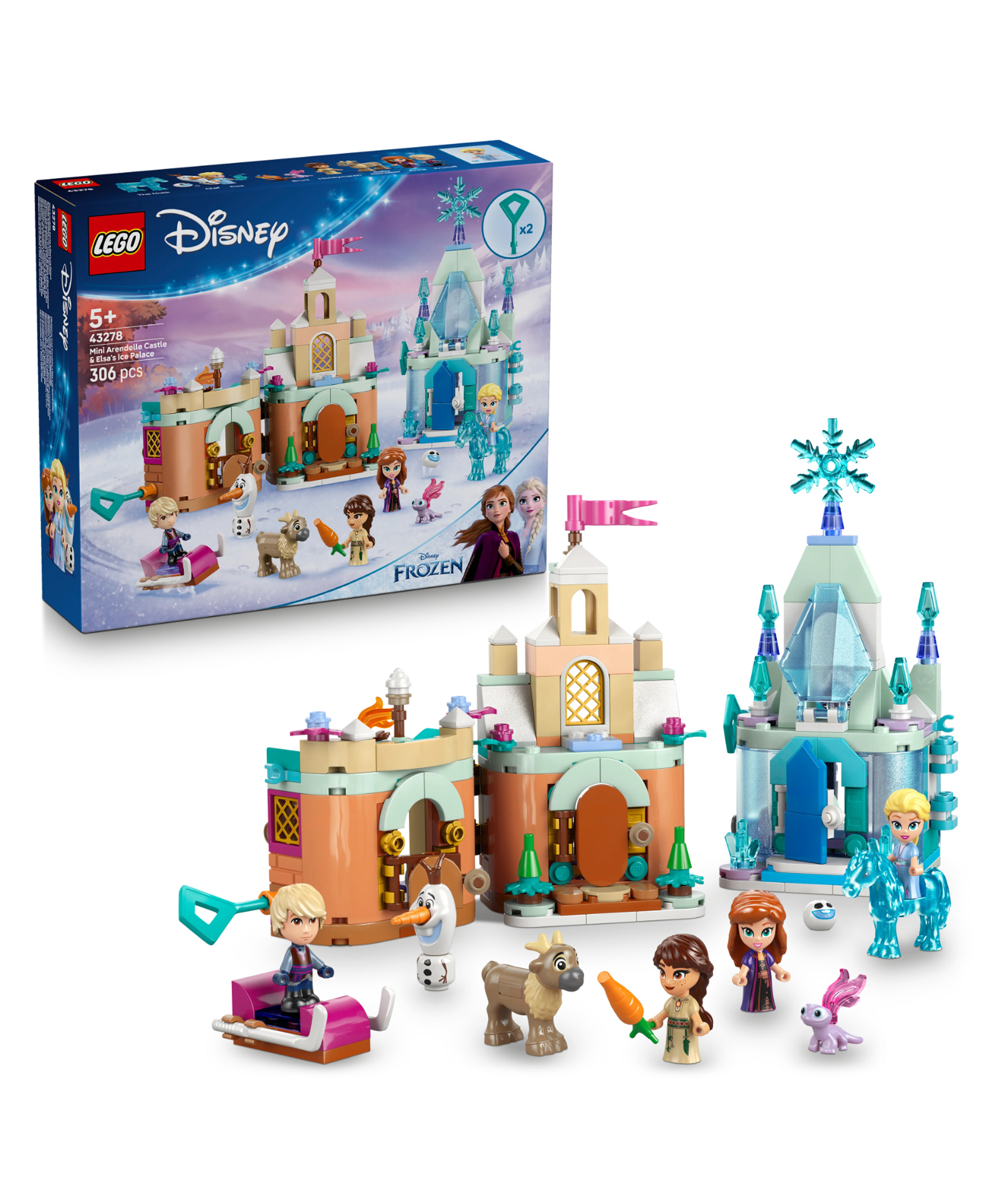 LEGO Disney Frozen Mini Arendelle Castle & Elsa's Ice Palace 306 Pieces - 43278-picture-20