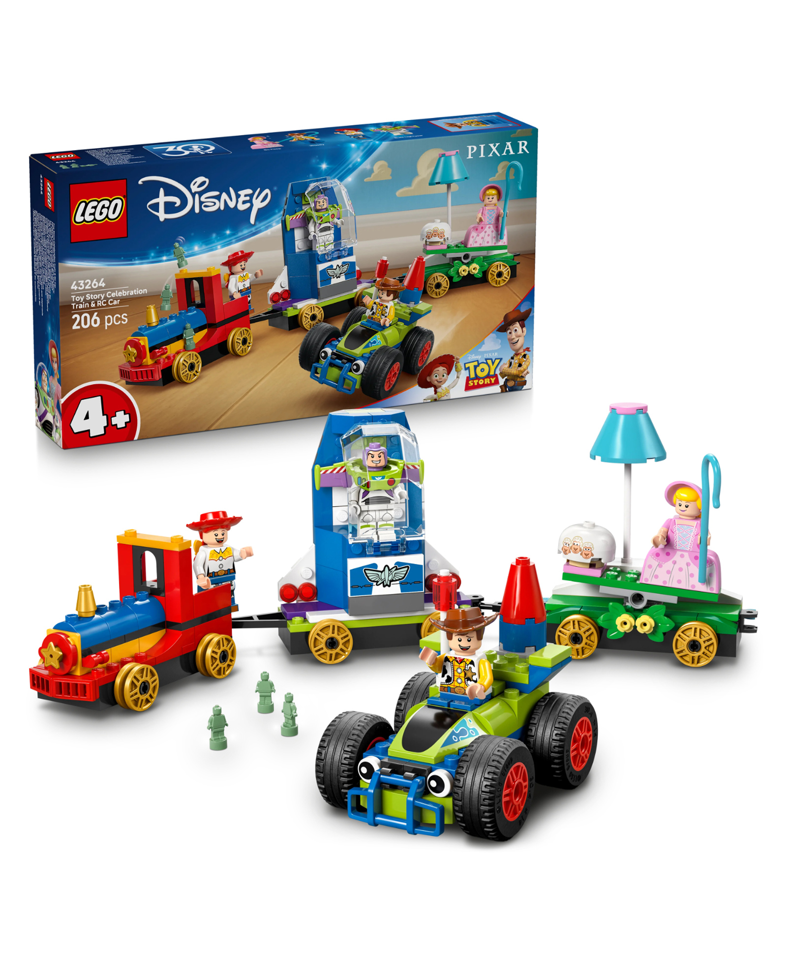 LEGO Disney & Pixar's Toy Story Celebration Train & RC Car Building Playset 206 Pieces - 43264-picture-10