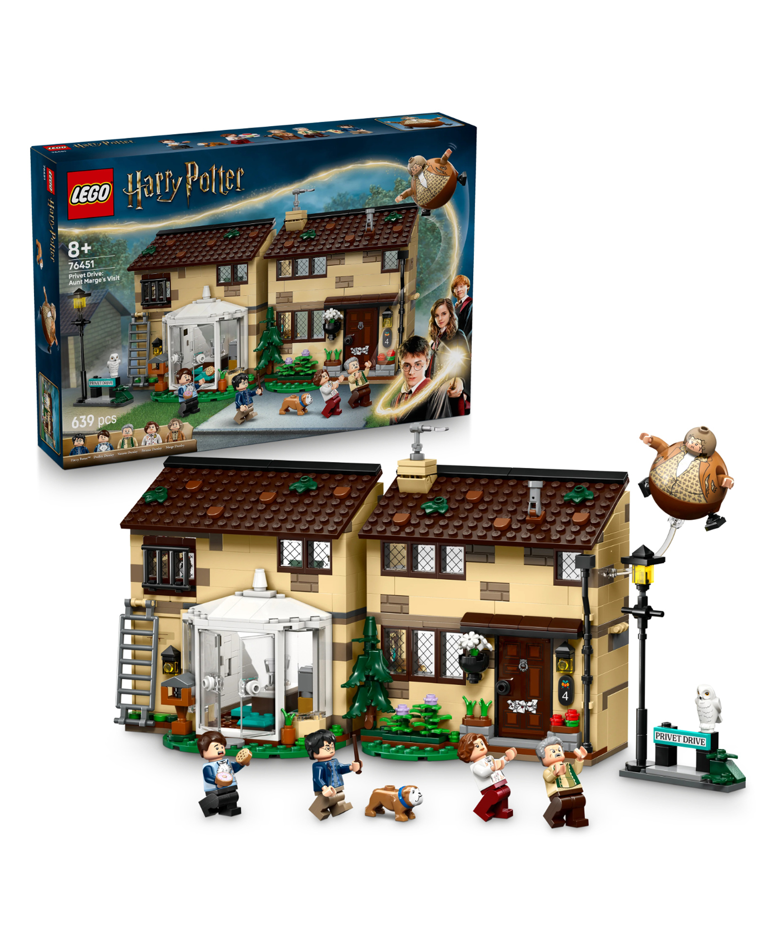 LEGO Harry Potter Privet Drive: Aunt Marge's Visit, Buildable House 639 Pieces-76451-picture-13