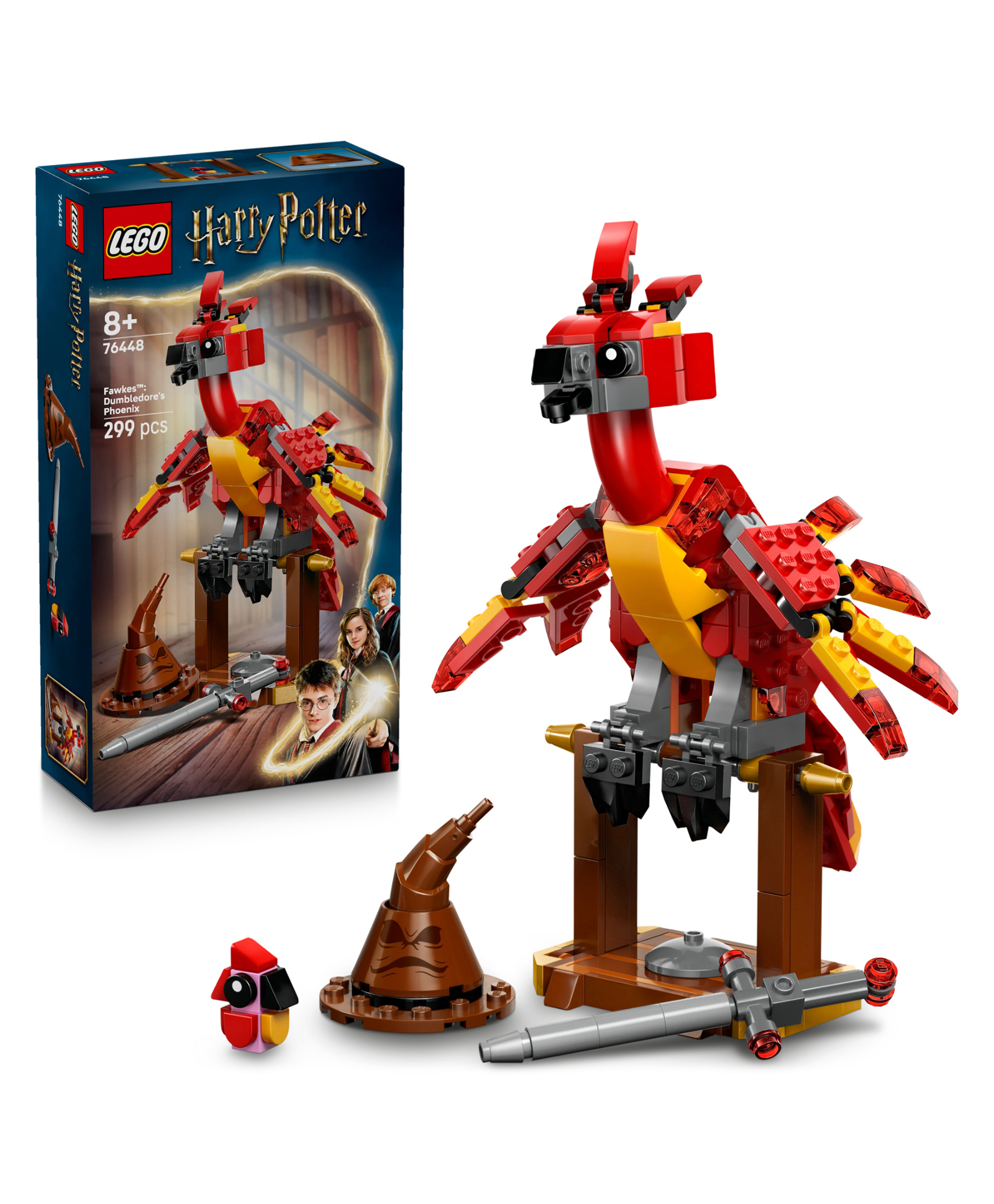 LEGO Harry Potter Fawkes: Dumbledore's Phoenix Toy 299 Pieces - 76448-picture-11