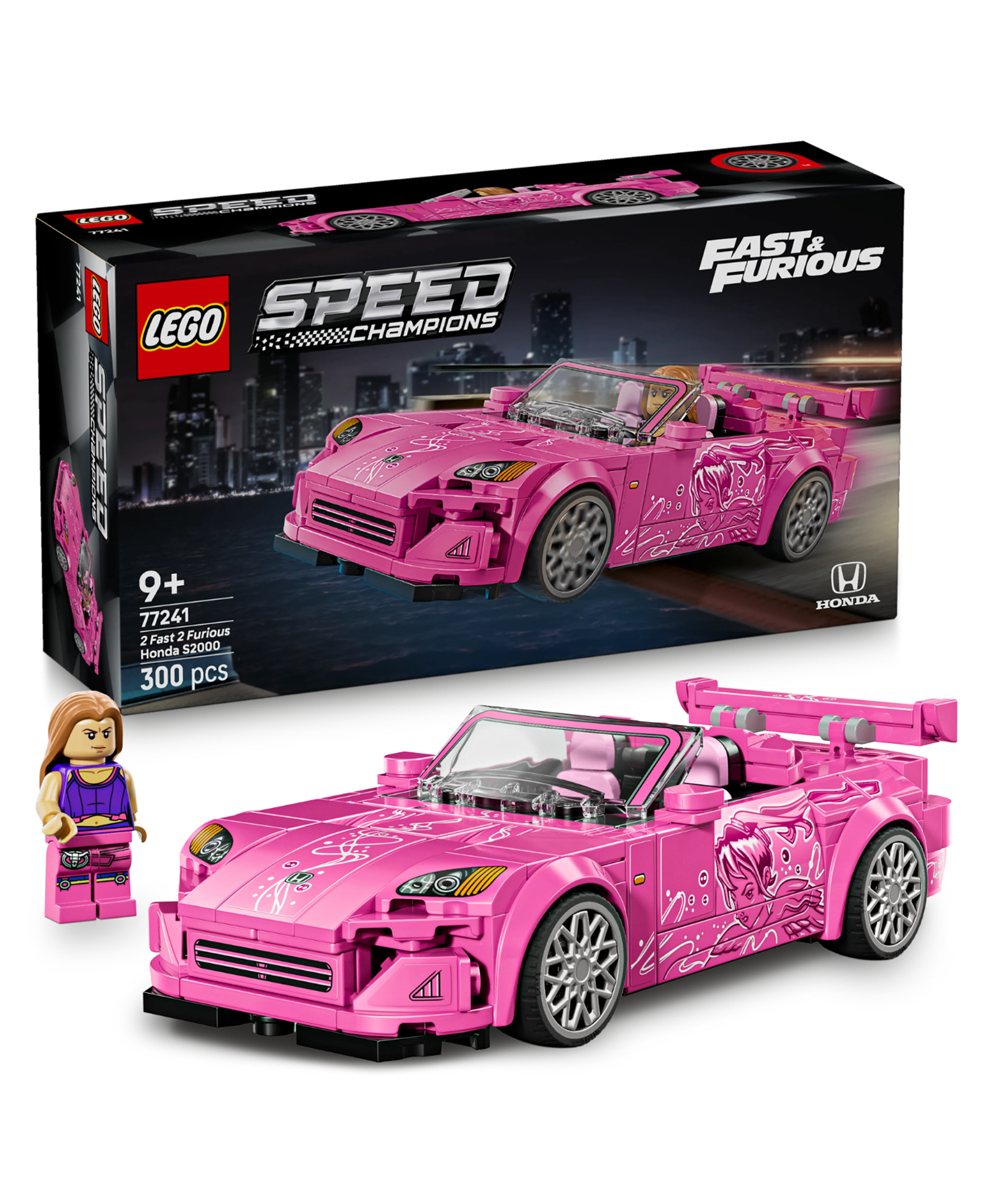 LEGO Speed Champions 2 Fast 2 Furious Honda S2000 Car Toy 300 Pieces - 77241-picture-16