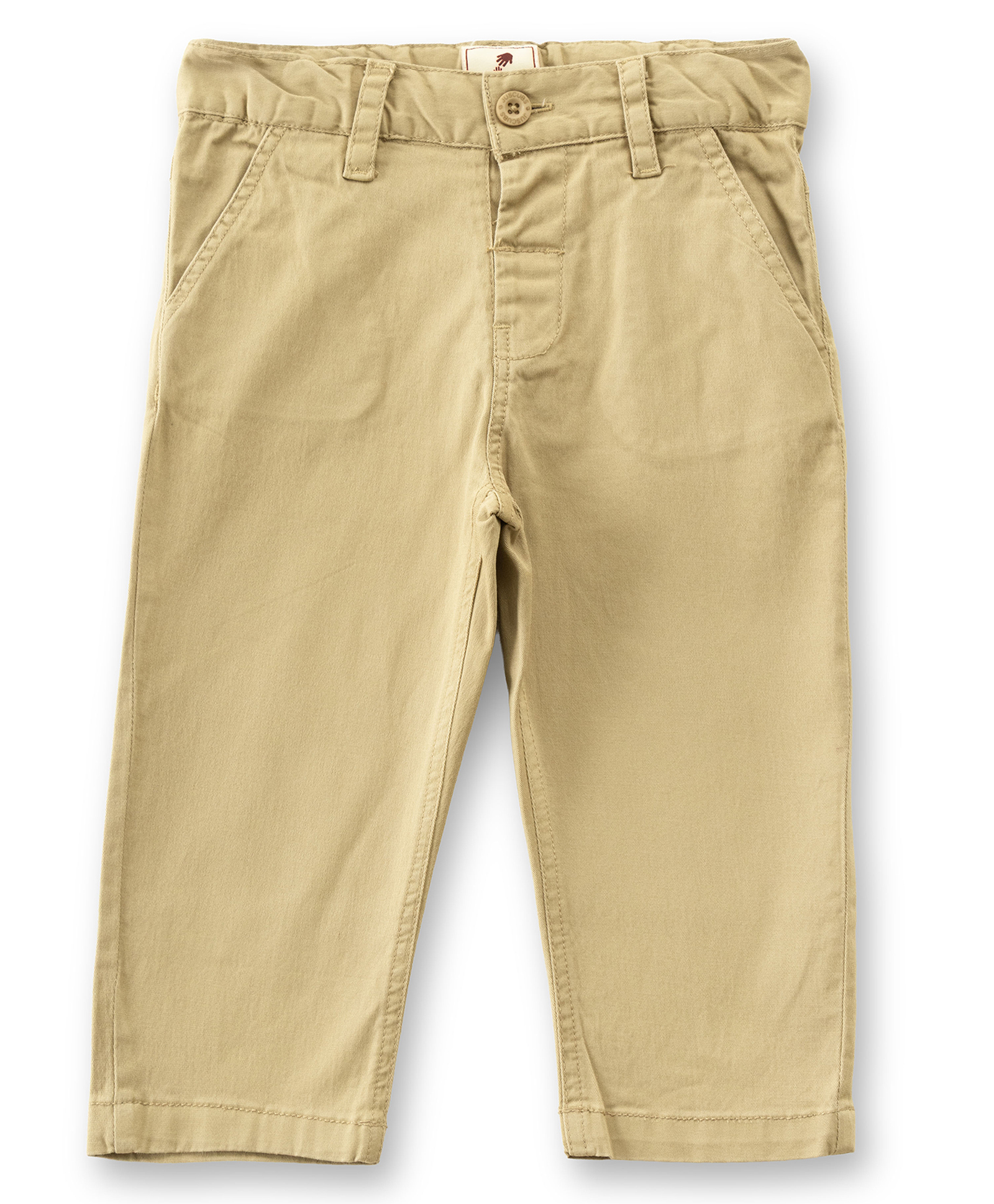 JusCubs Cotton Woven Solid Trousers - Khaki-picture-17