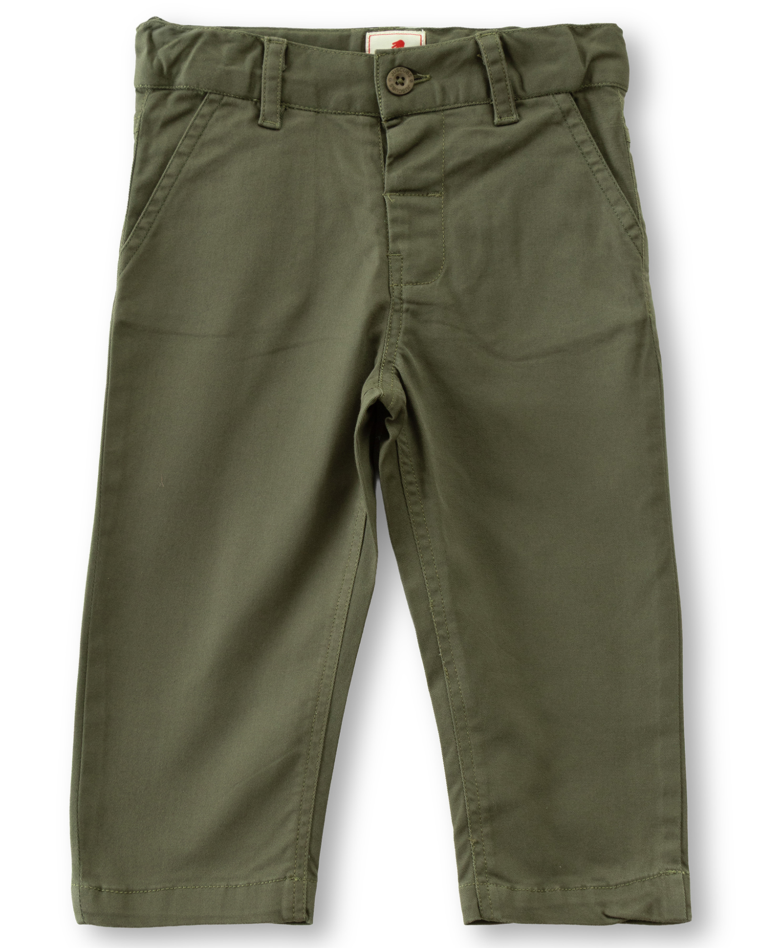 JusCubs Cotton Woven Solid Trousers - Green-image-33