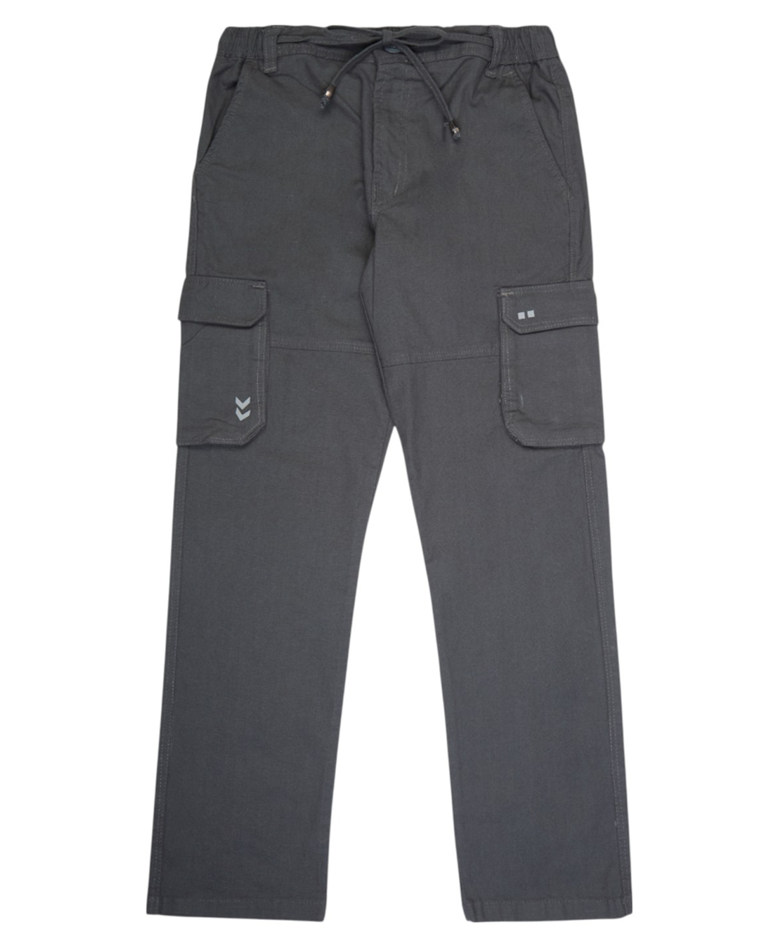 CAVIO Cotton Linen Woven Solid Cargo Pants - Dark Grey-picture-16