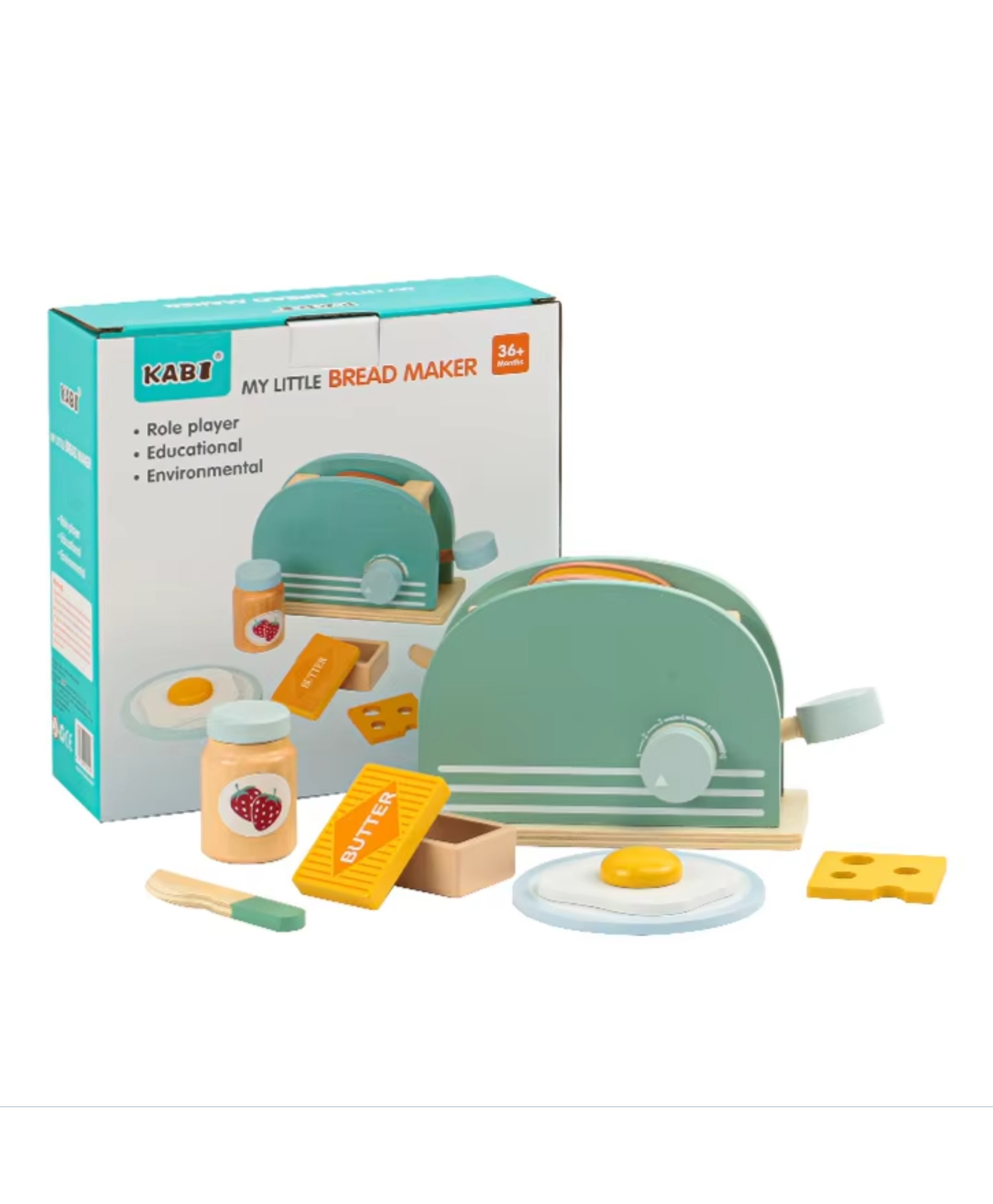 YAMAMA Wooden My Little Bread Maker Toys For Kids Educational Montessori Toys Fun Entertainment Enjoyable Role Pretend Play Kids Toys Multicolor-image-32