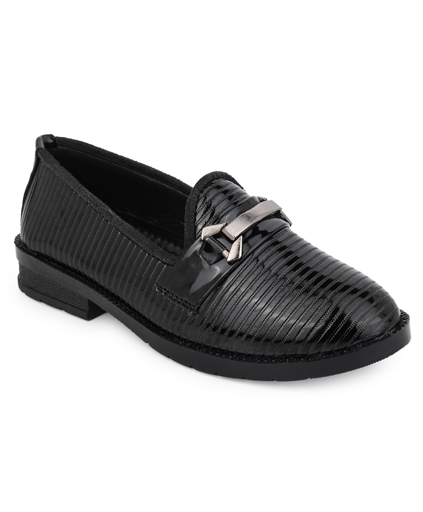 MLTC Striped Textured Moccasins - Black-picture-10