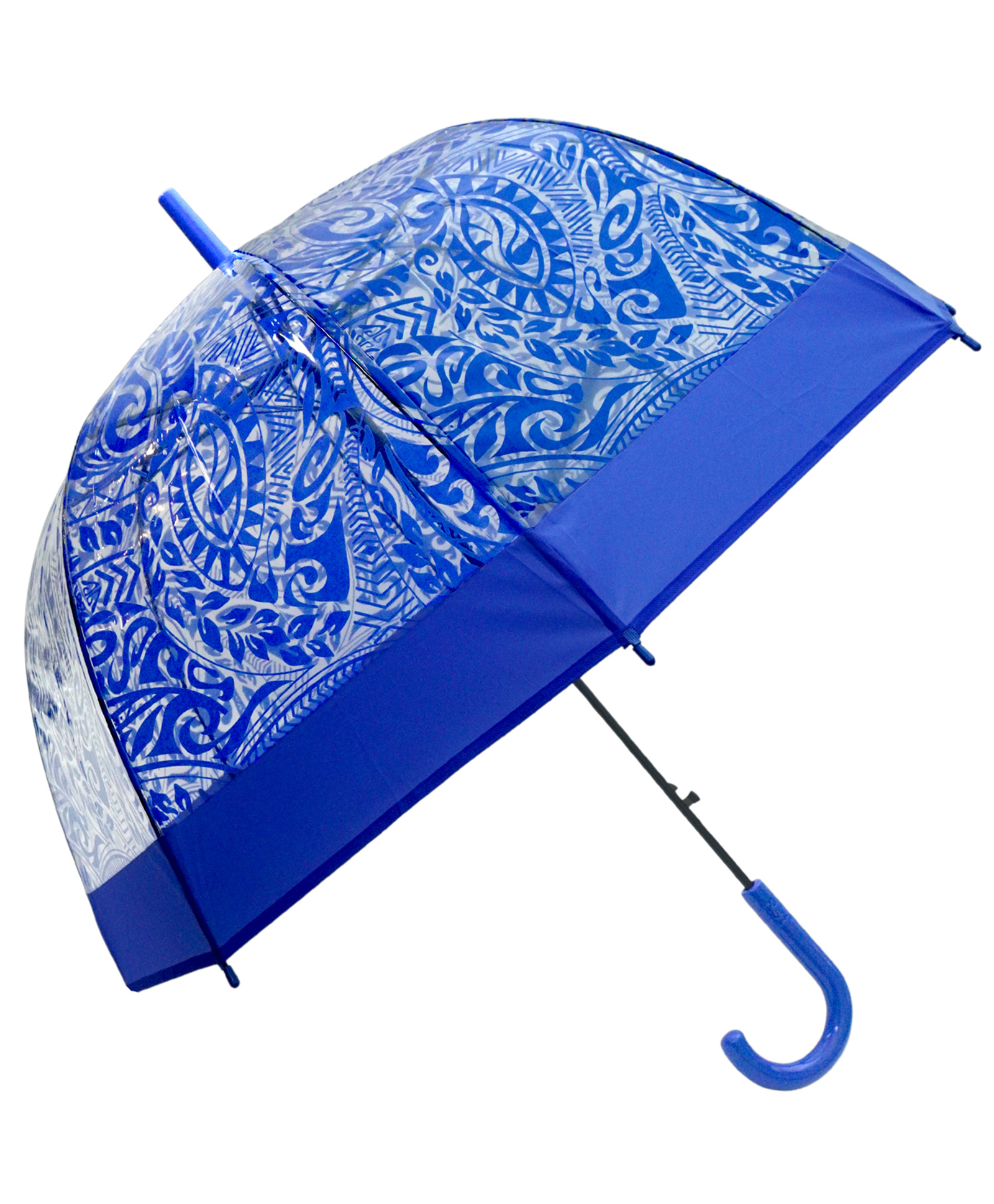 Little Surprise Box Abstract Printed Transparent Umbrella - Blue-picture-16
