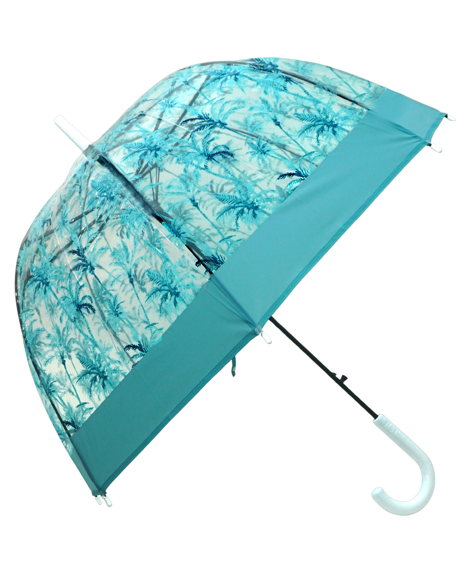 Little Surprise Box Tropical Theme Printed Transparent Umbrella - Turquoise-picture-21