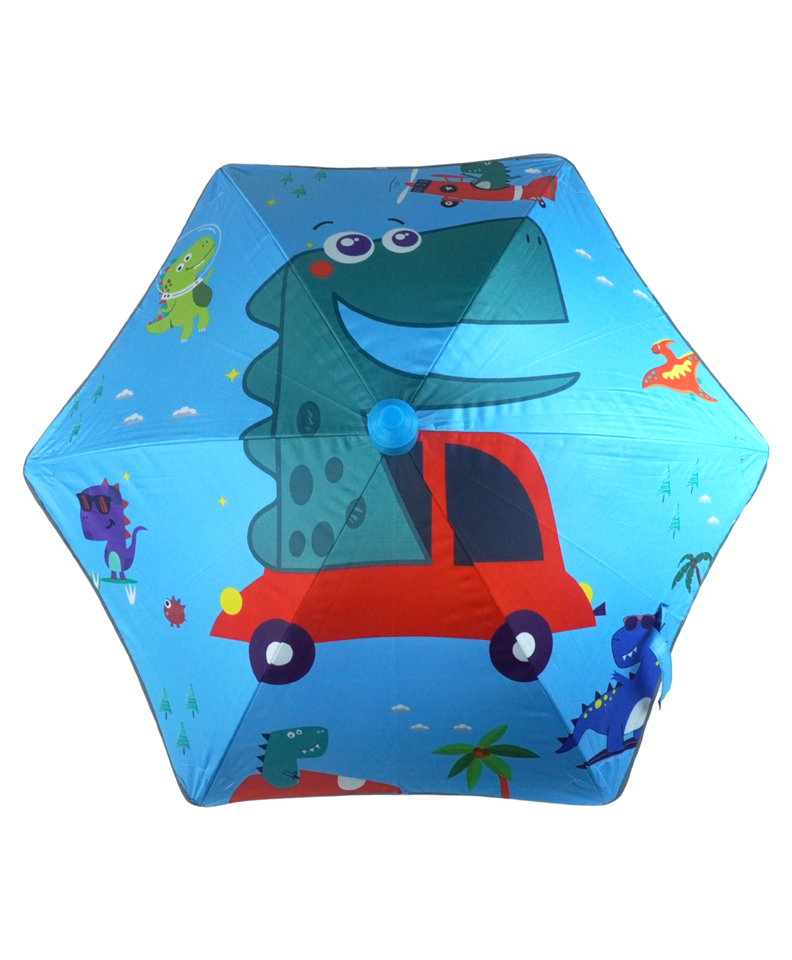 Little Surprise Box Dinosaur Printed Umbrella - Blue-picture-15