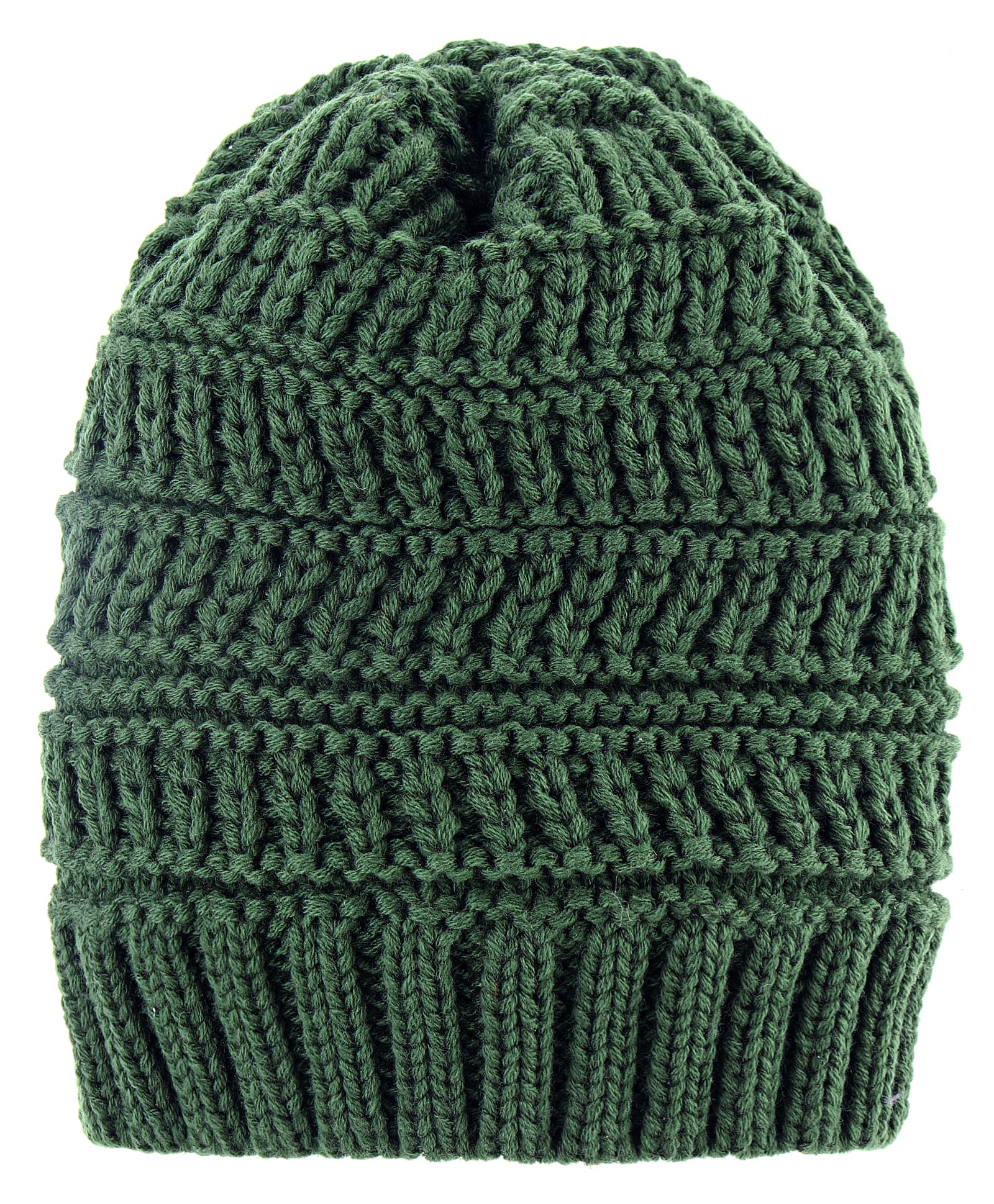 Pine Kids Knit Self Designed Woollen Cap Olive Green - Diameter 10.5 cm-image-40