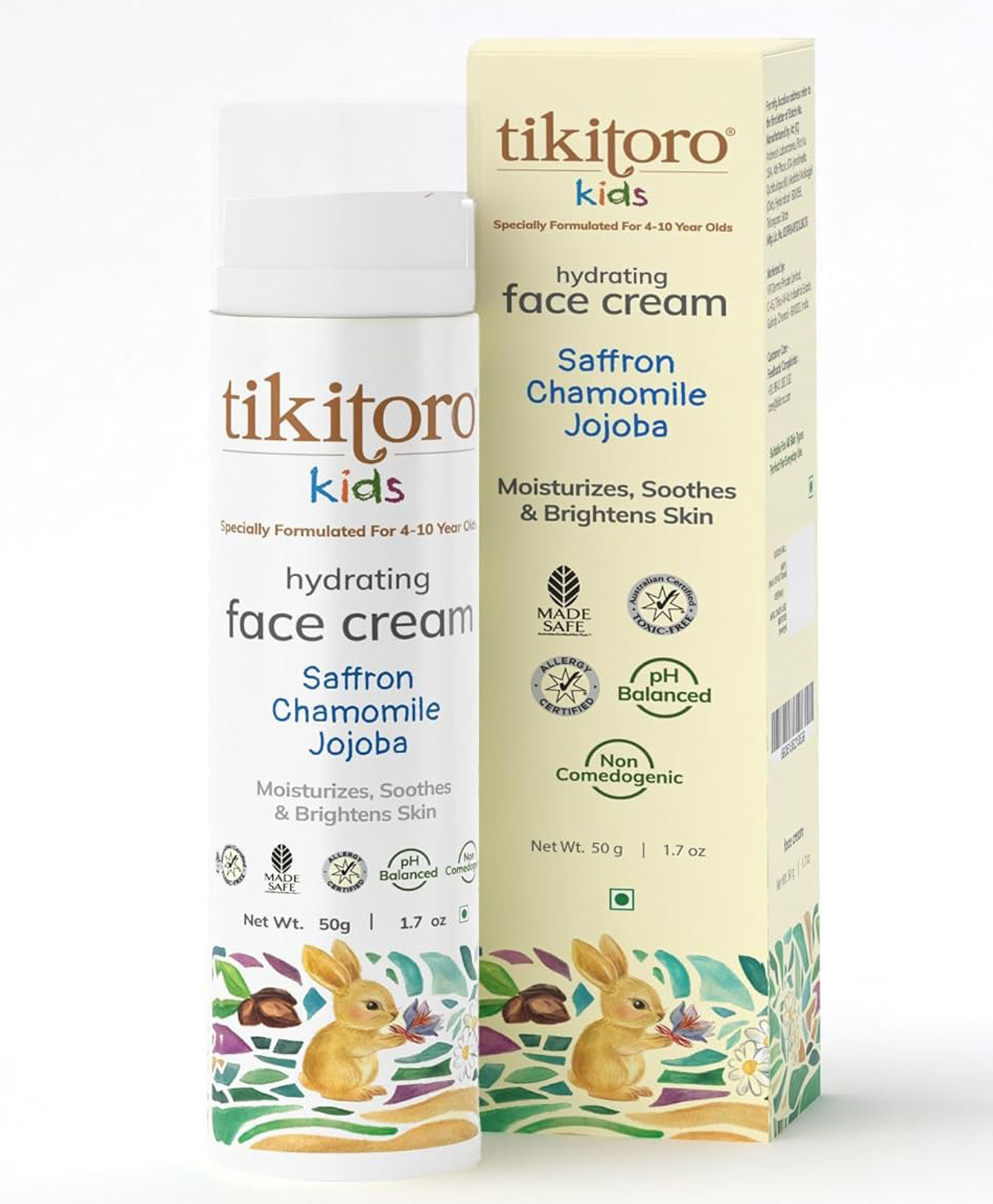 Tikitoro Kids Hydrating Face Cream (Age: 4+) (50gx 1)-picture-11