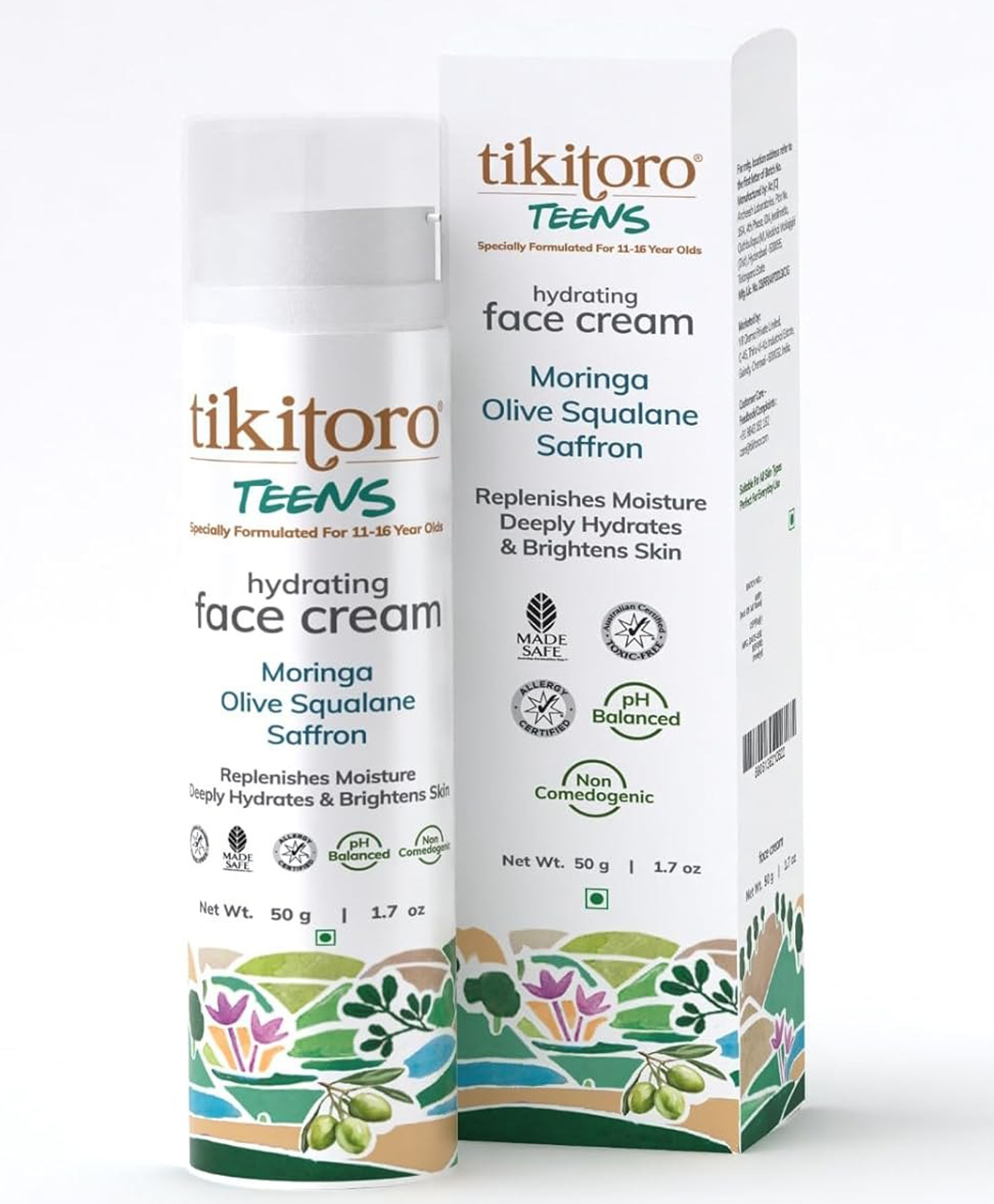 Tikitoro Teens Hydrating Face Cream (Age: 11+) (50 g x 1)-picture-26