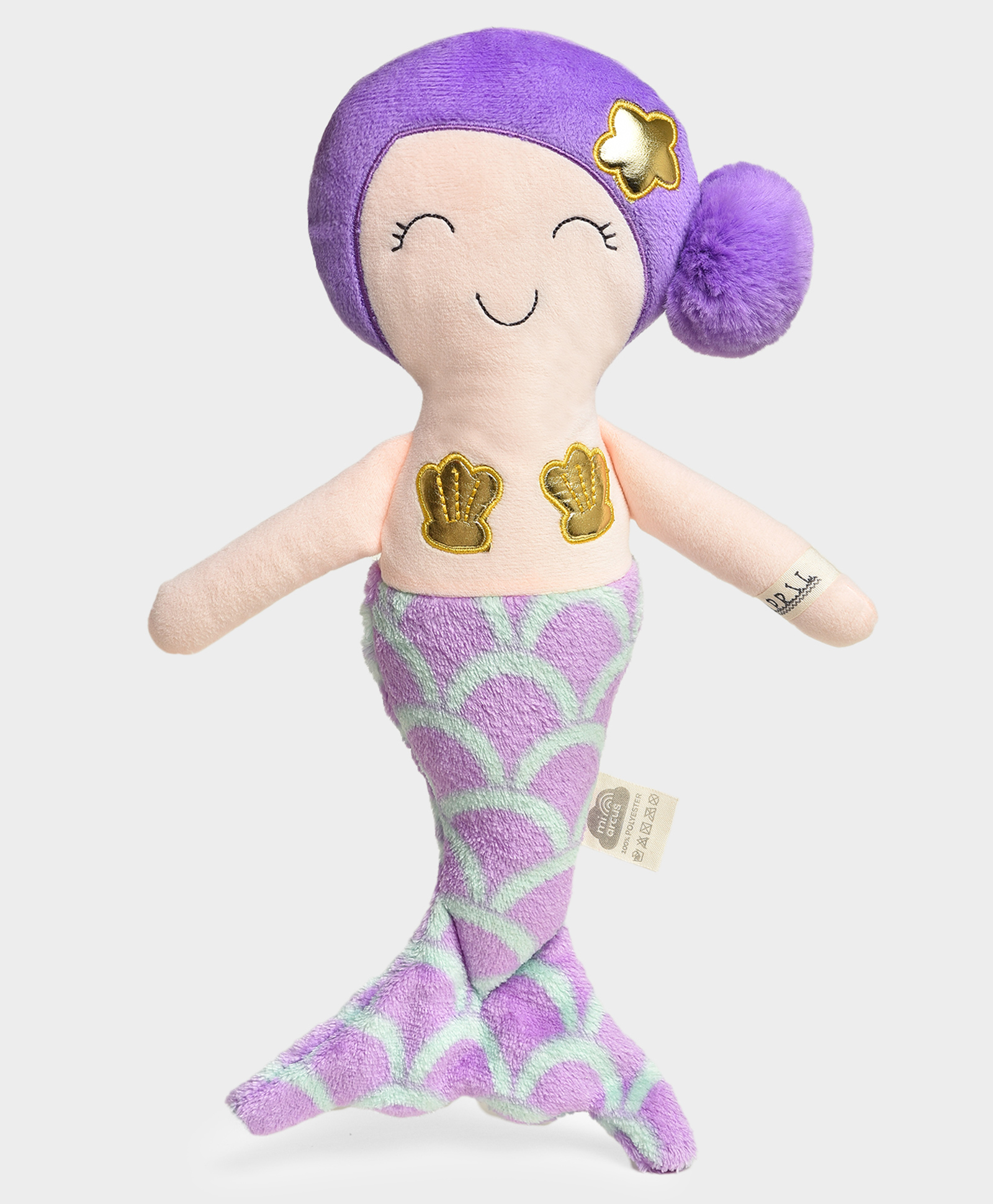 Mi Arcus Mermaid Violet Wave Dream Plush Doll Soft Toy Purple- 40 cm-image-38
