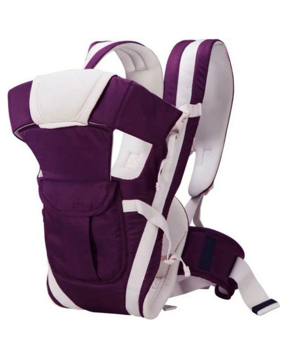 LittleBoo Baby Carrier 4 in 1 Carry Bag Baby Carrier Cuddler Air Mash Fabric Baby Carrier Bag Adjustable - Purple
