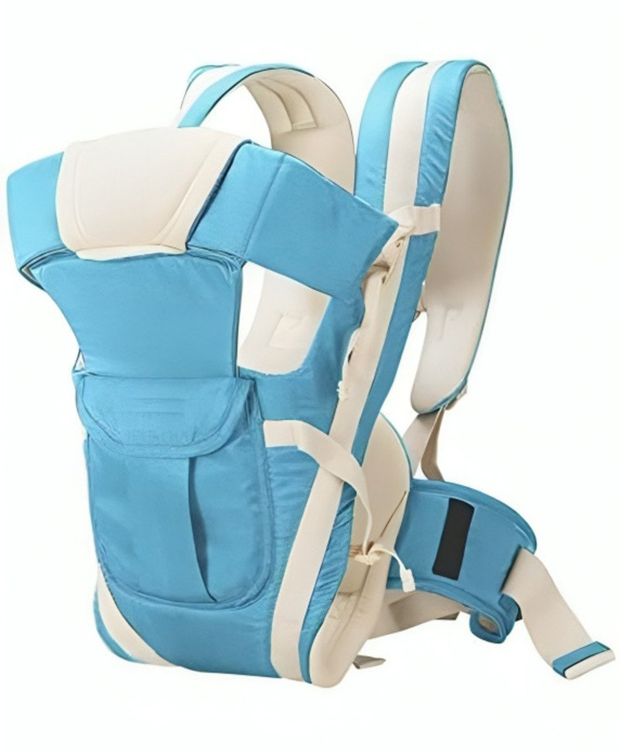 LittleBoo Baby Carrier 4 in 1 Carry Bag Baby Carrier Cuddler Air Mash Fabric Baby Carrier Bag Adjustable - SkyBlue