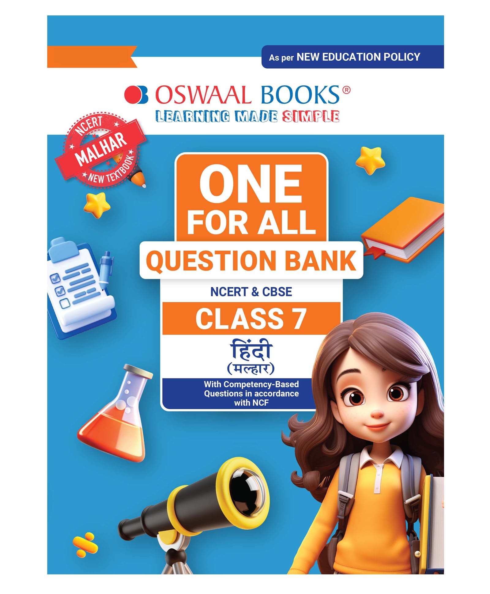 OSWAAL BOOKS One For All Question Bank NCERT & CBSE CLASS-7 Hindi (Malhar)-image-9