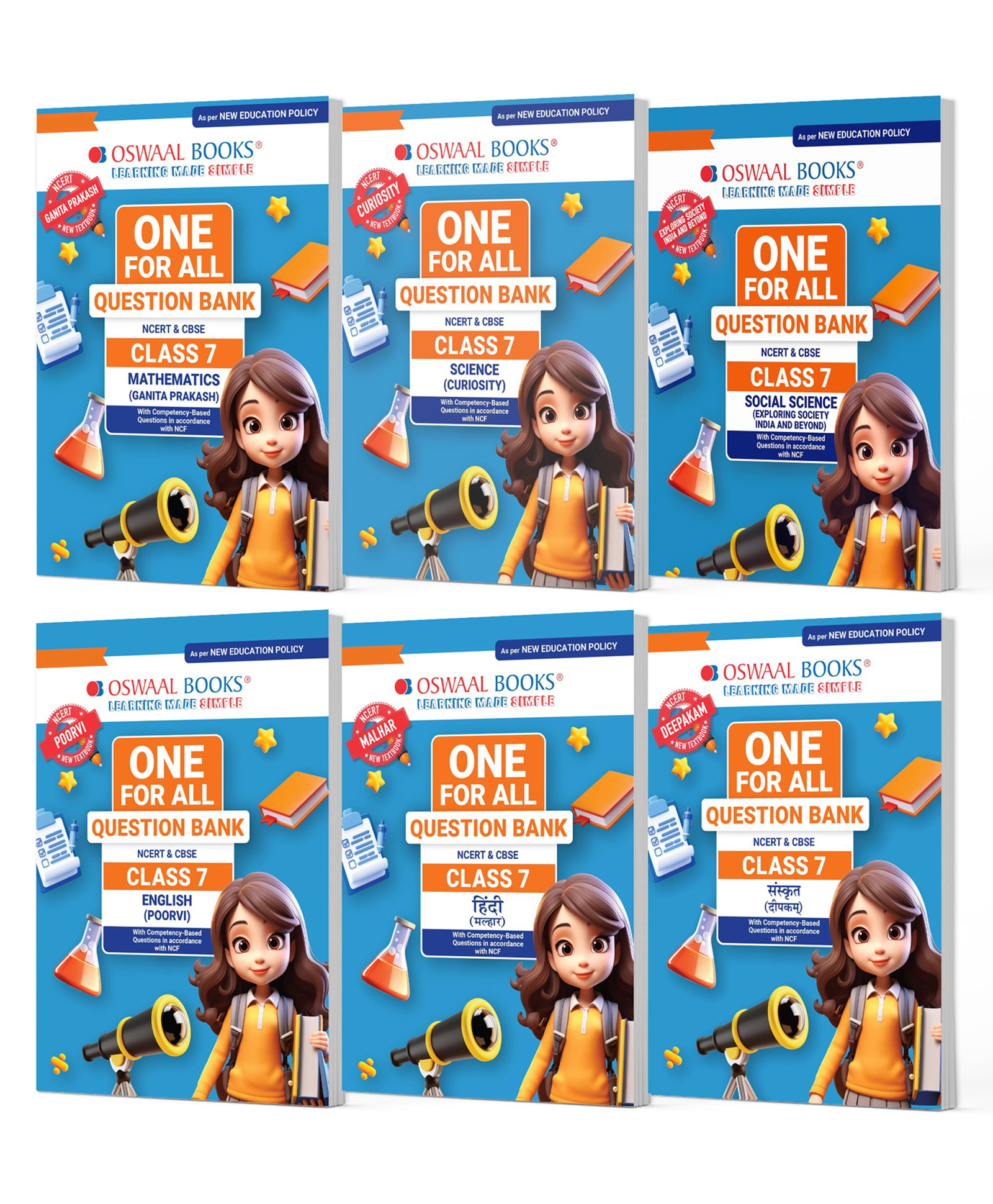 OSWAAL BOOKS One For All Question Banks NCERT & CBSE Class 7 (Set of 6 Books) Mathematics, Science, Social Science, English, Hindi And Sanskrit (For Latest Exam) - English-picture-19