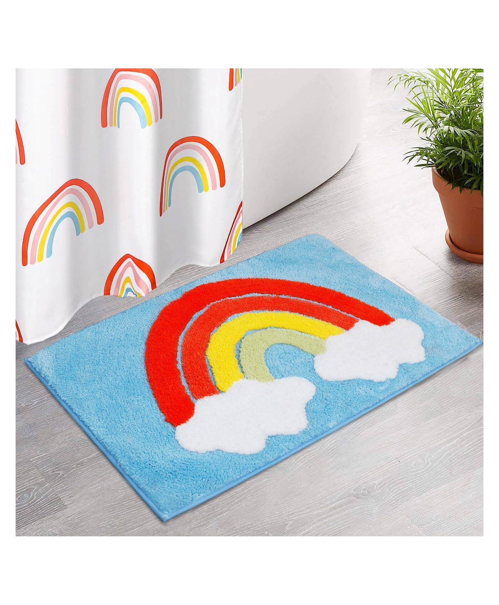 AAZEEM Microfiber Exclusive Anti-Skid Set of 2 Bathmats (35X55 Cm)-picture-18