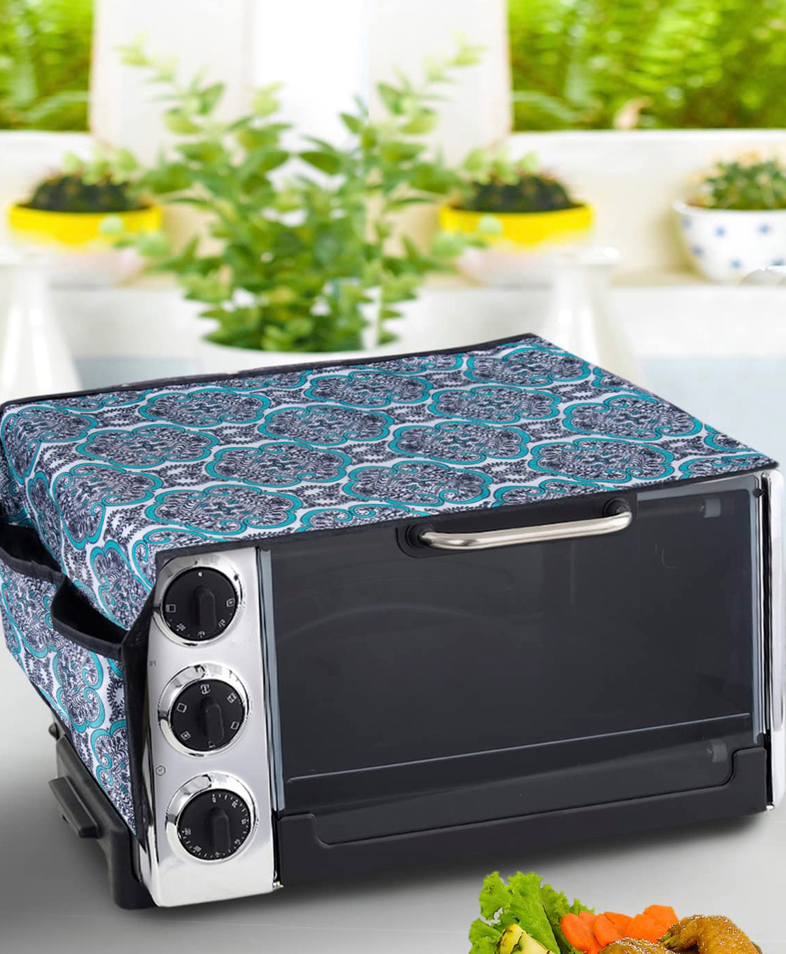 AAZEEM Microwave Oven Top Cover with 4 Utility Pockets(Size-38x14 Inches)-image-29