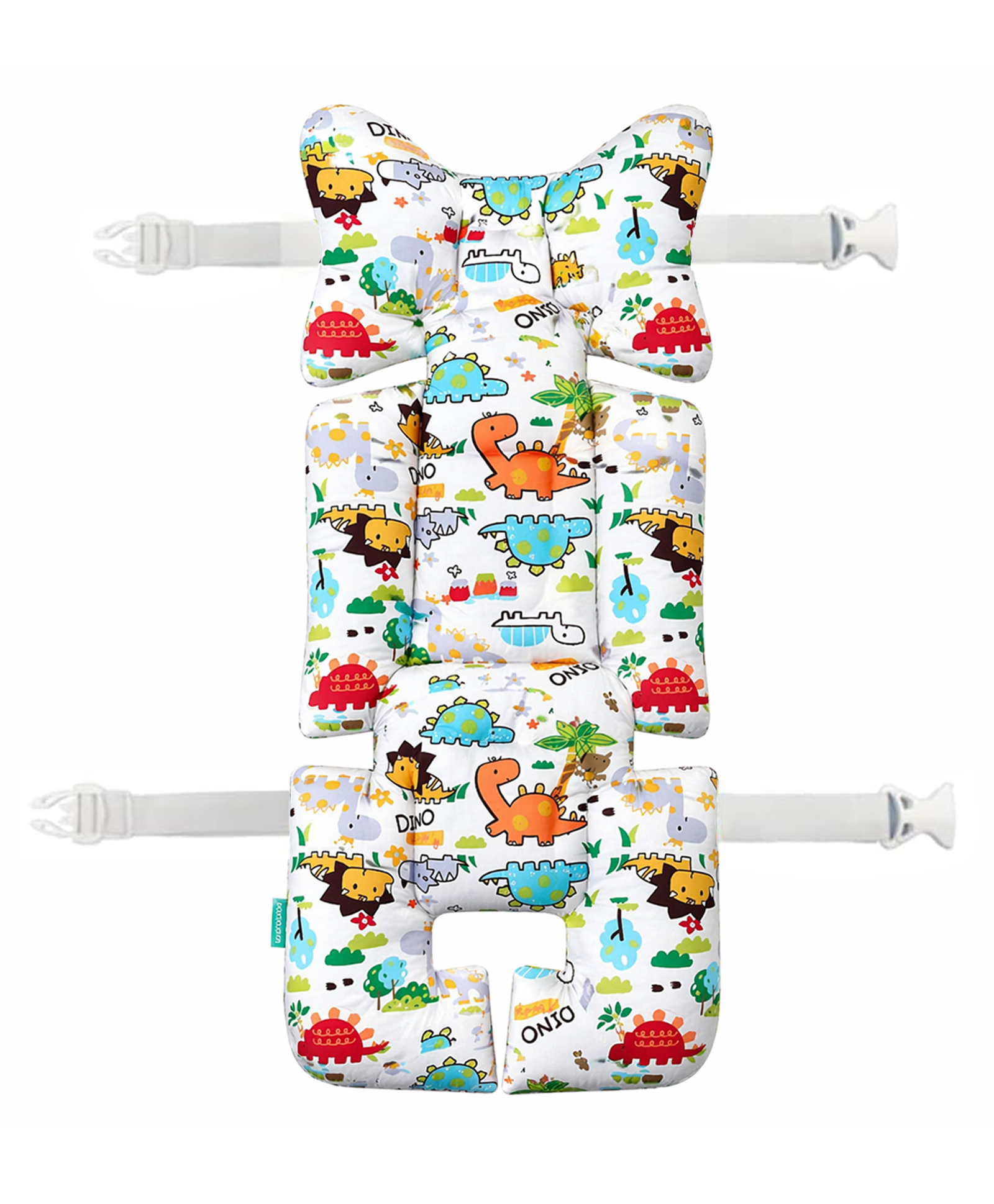 Motherly Baby Stroller Seat Cushion | Reversible and Universal Fit Pad for Strollers, High Chairs, Car Seats & Rockers | Soft, Breathable Pram Liner with Secure Straps & Safety Belt Slot-picture-13