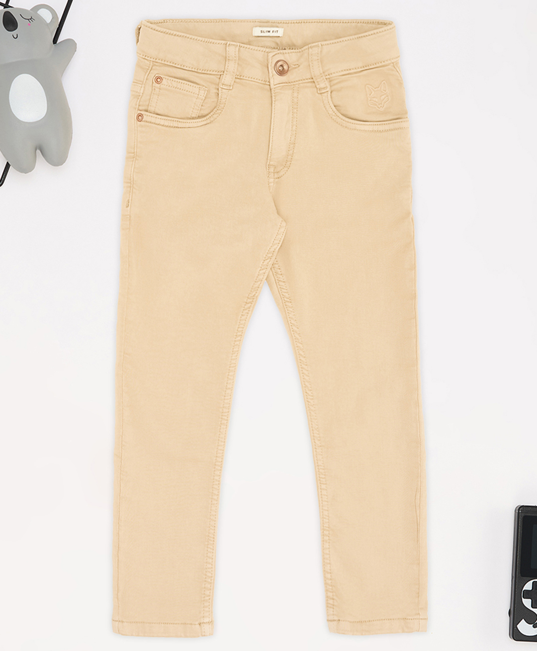 Pantaloons Junior Denim Solid Jeans - Khaki-picture-38