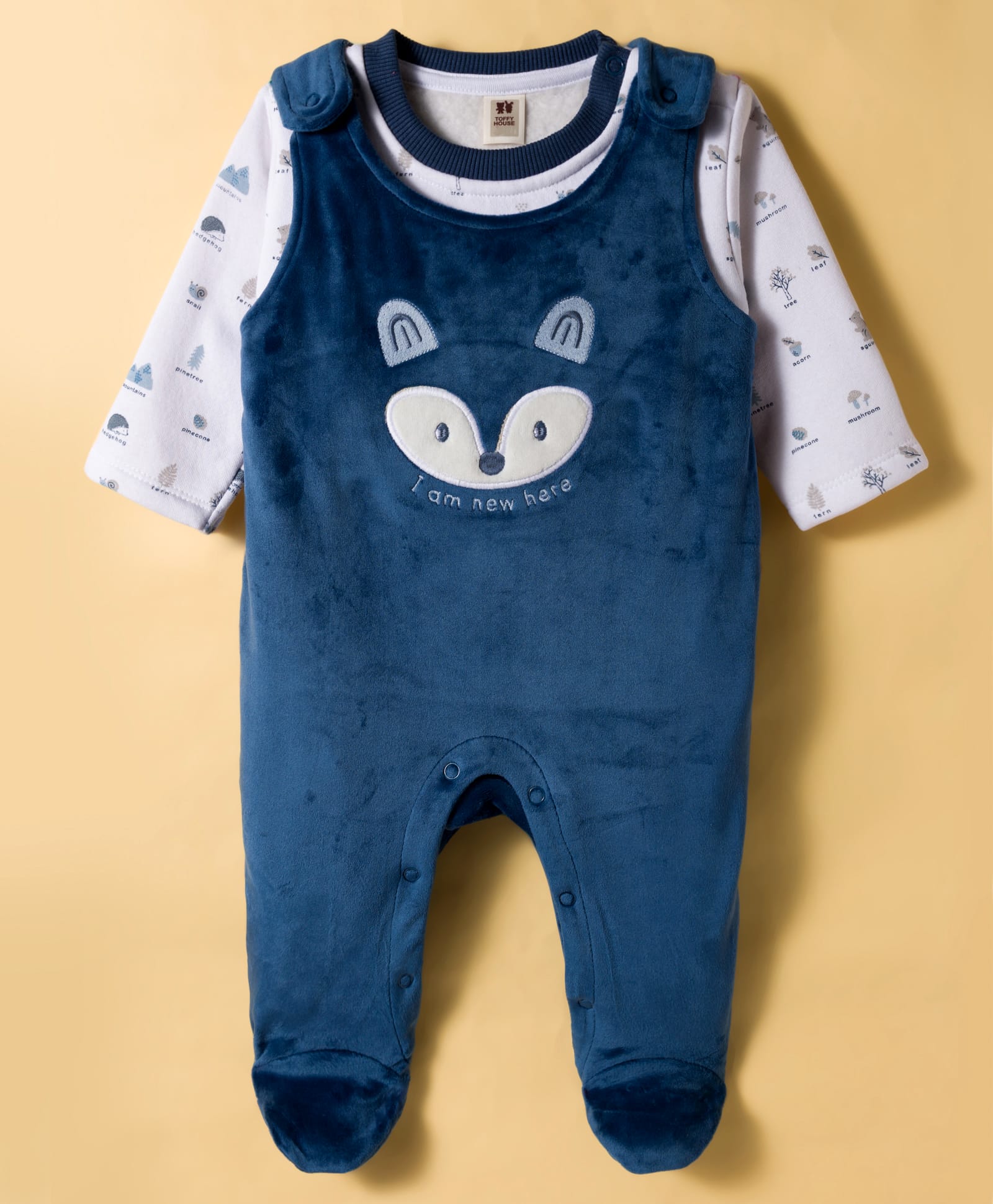 ToffyHouse Interlock Knit Full Sleeves Night Suit With Unicorn Print - Purple-picture-26