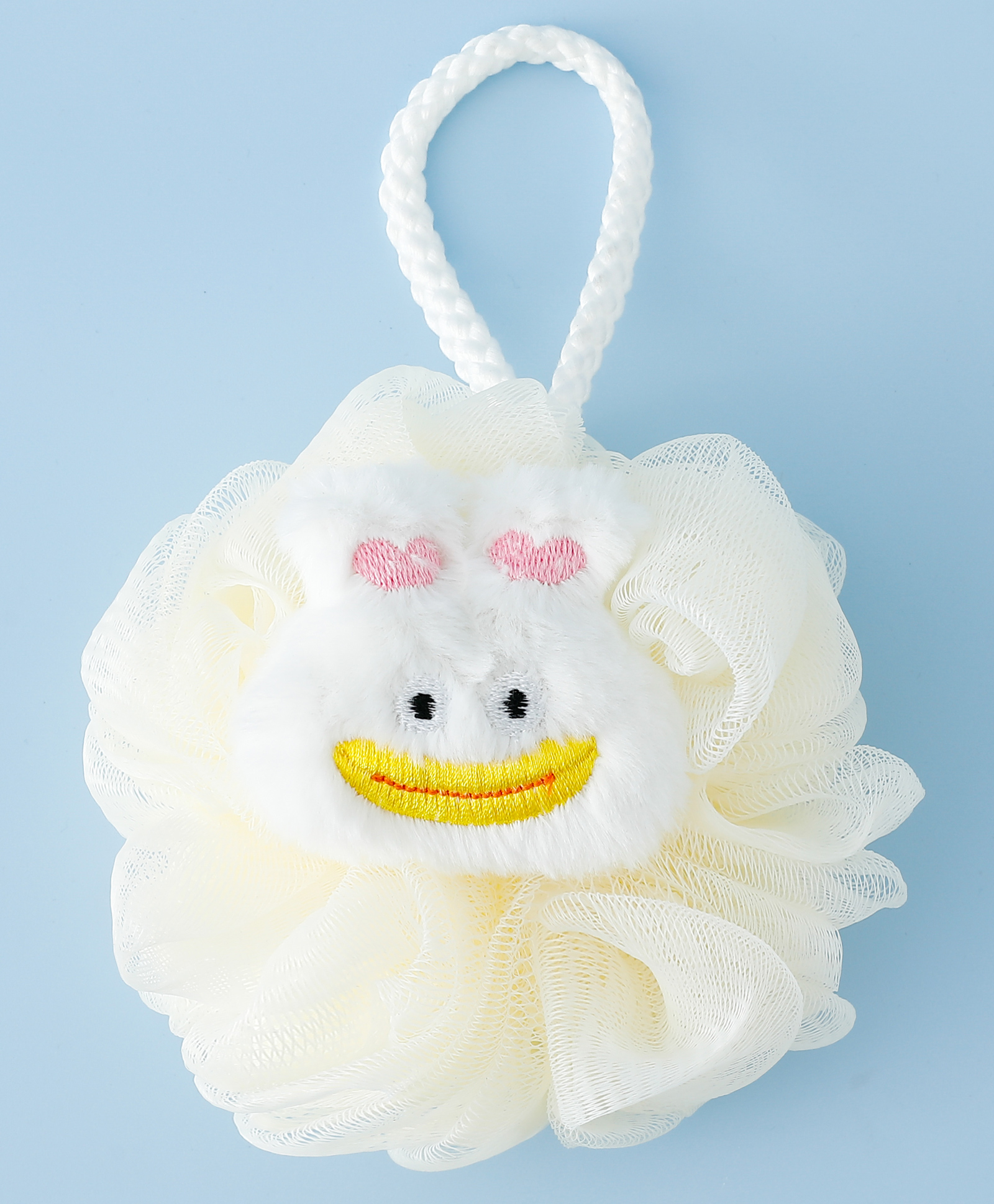 Babyhug Bath Sponge/Loofah with Ducky Applique - Beige-image-30