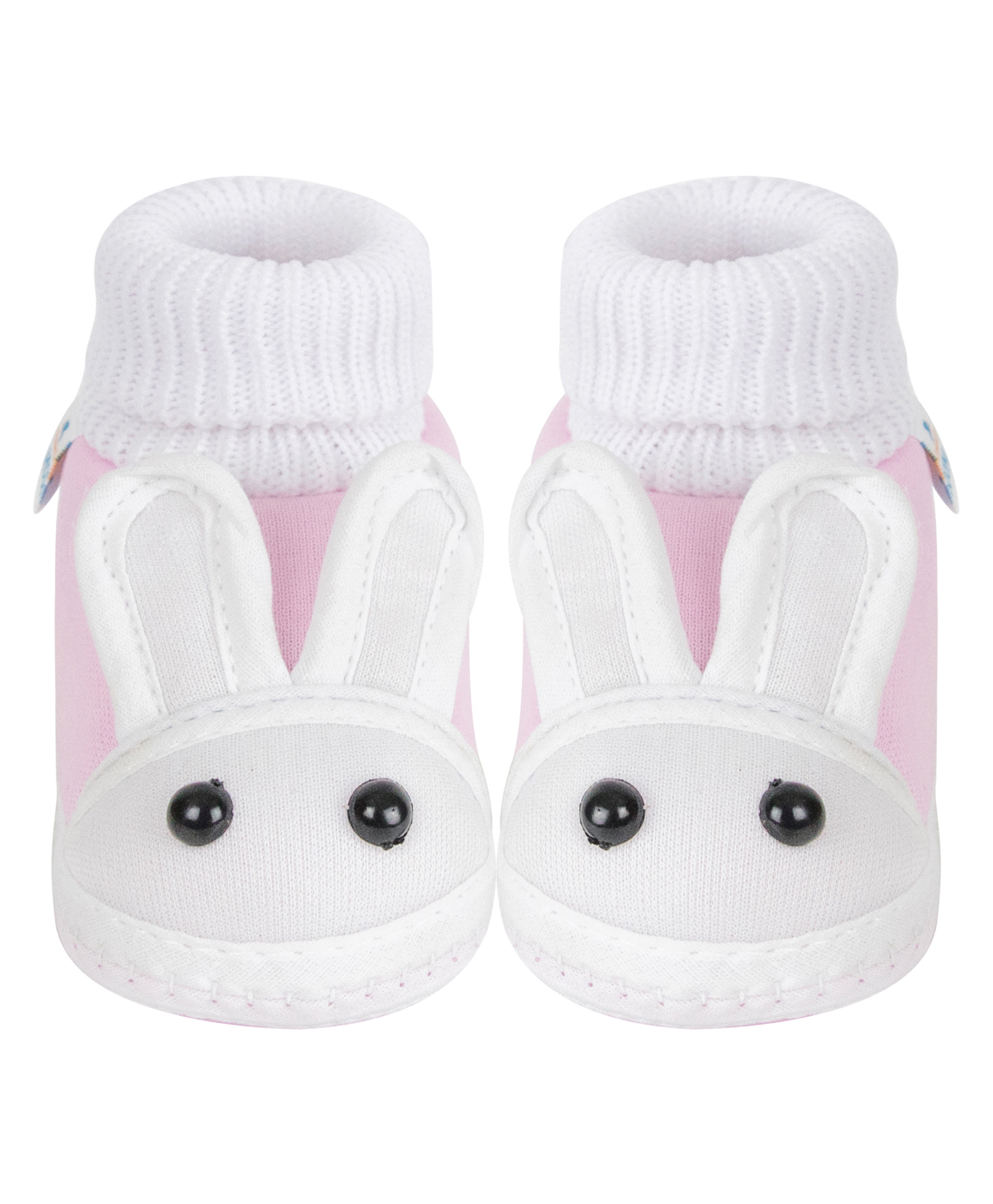 Neska Moda Rabbit Designed Slip On Booties - Baby Pink-image-47