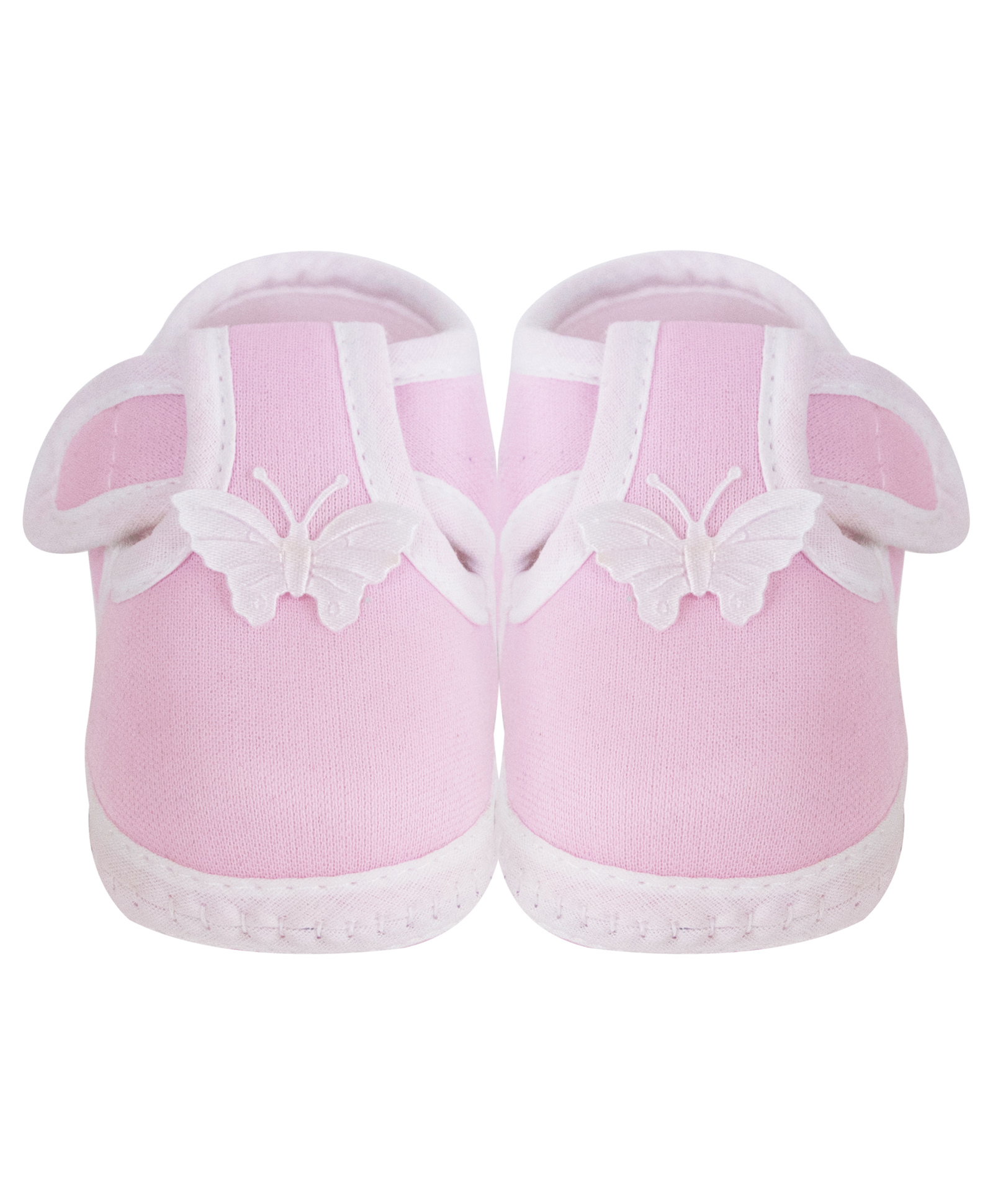 Neska Moda Butterfly Applique Detailed With Velcro Closure Booties - Baby Pink-picture-38