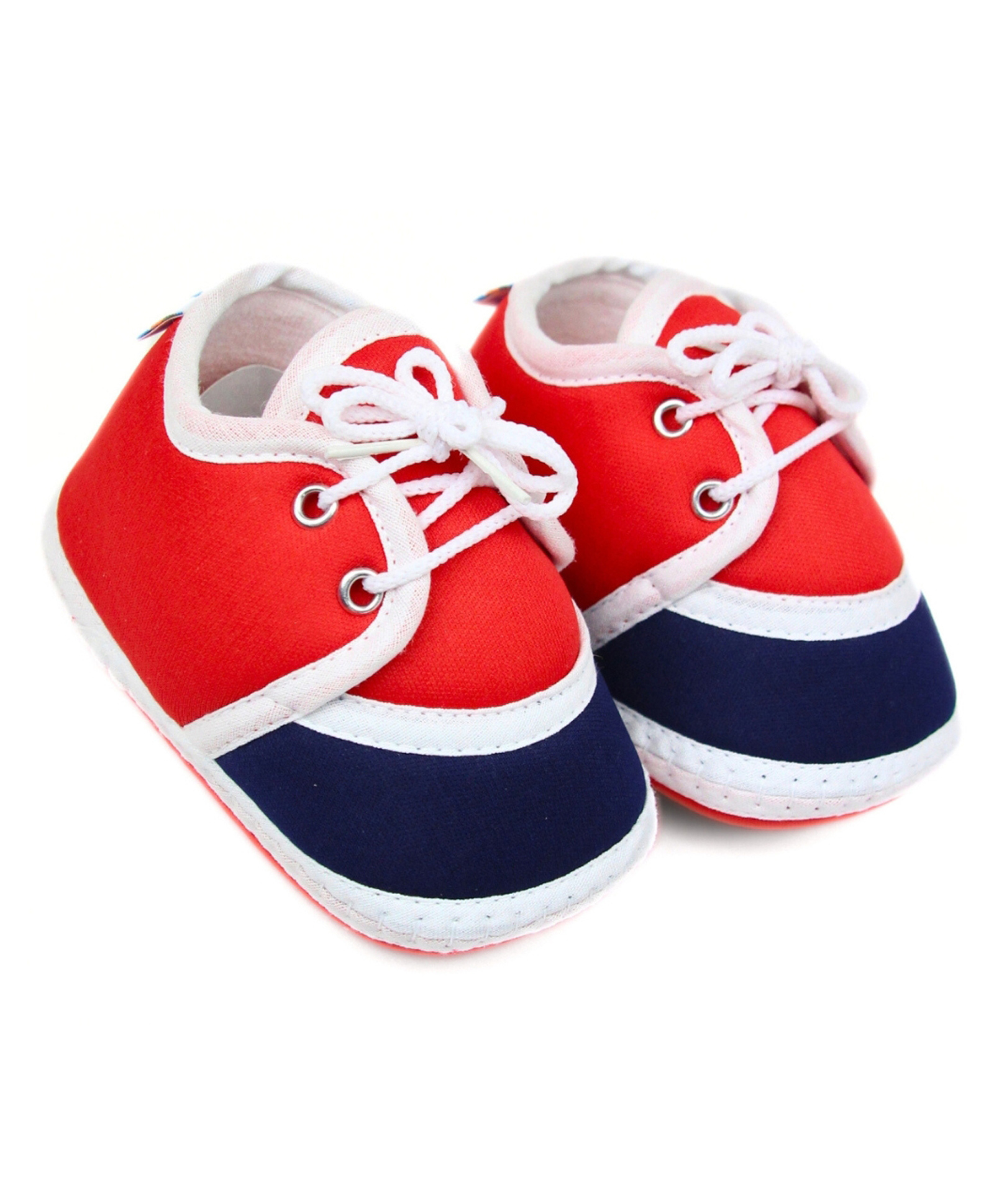 Neska Moda Colour Blocked With Lace Up Closure Booties - Red & Black-picture-23