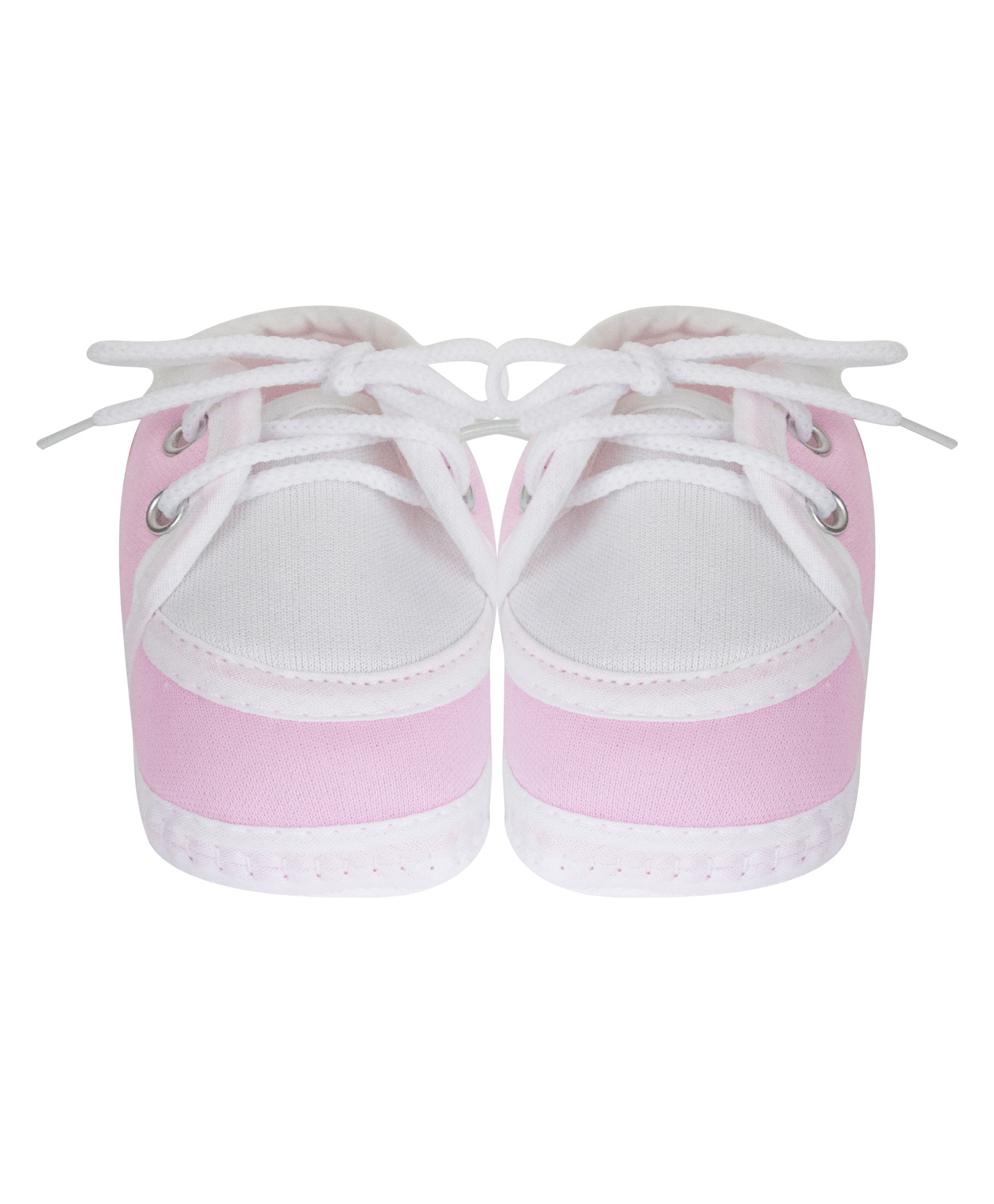 Neska Moda Colour Blocked With Lace Up Closure Booties - Baby Pink-image-22