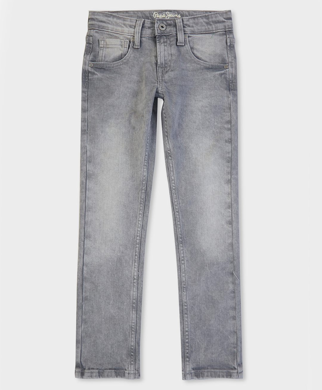Pepe Jeans Cotton Woven Full Length Slim Fit Solid Jeans - Grey-picture-12