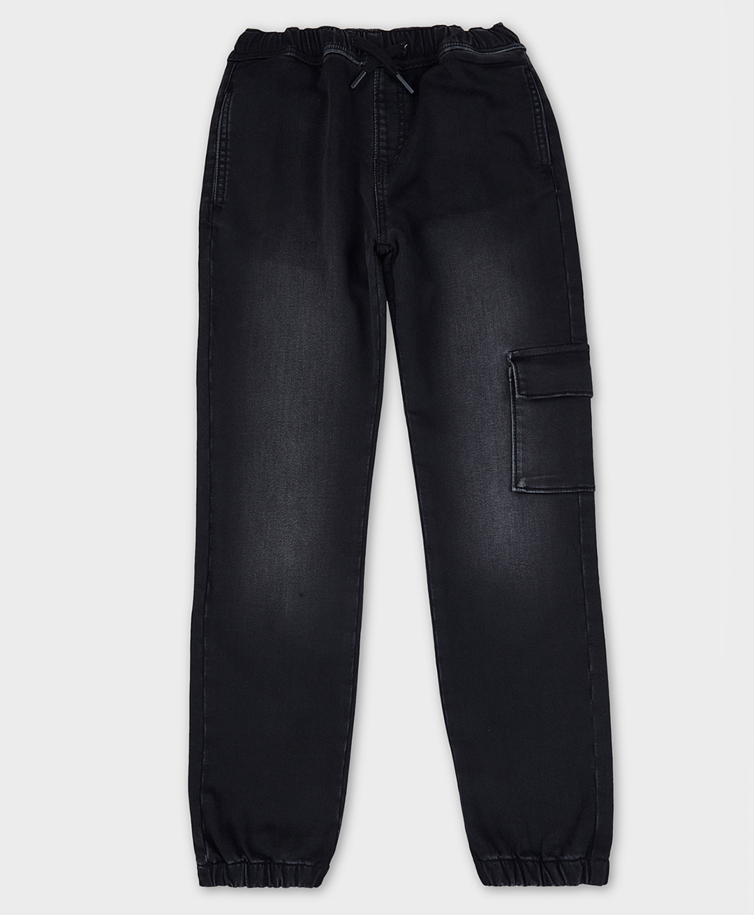 Pepe Jeans Cotton Knit Full Length Jogger Fit Solid Jeans - Black-picture-34