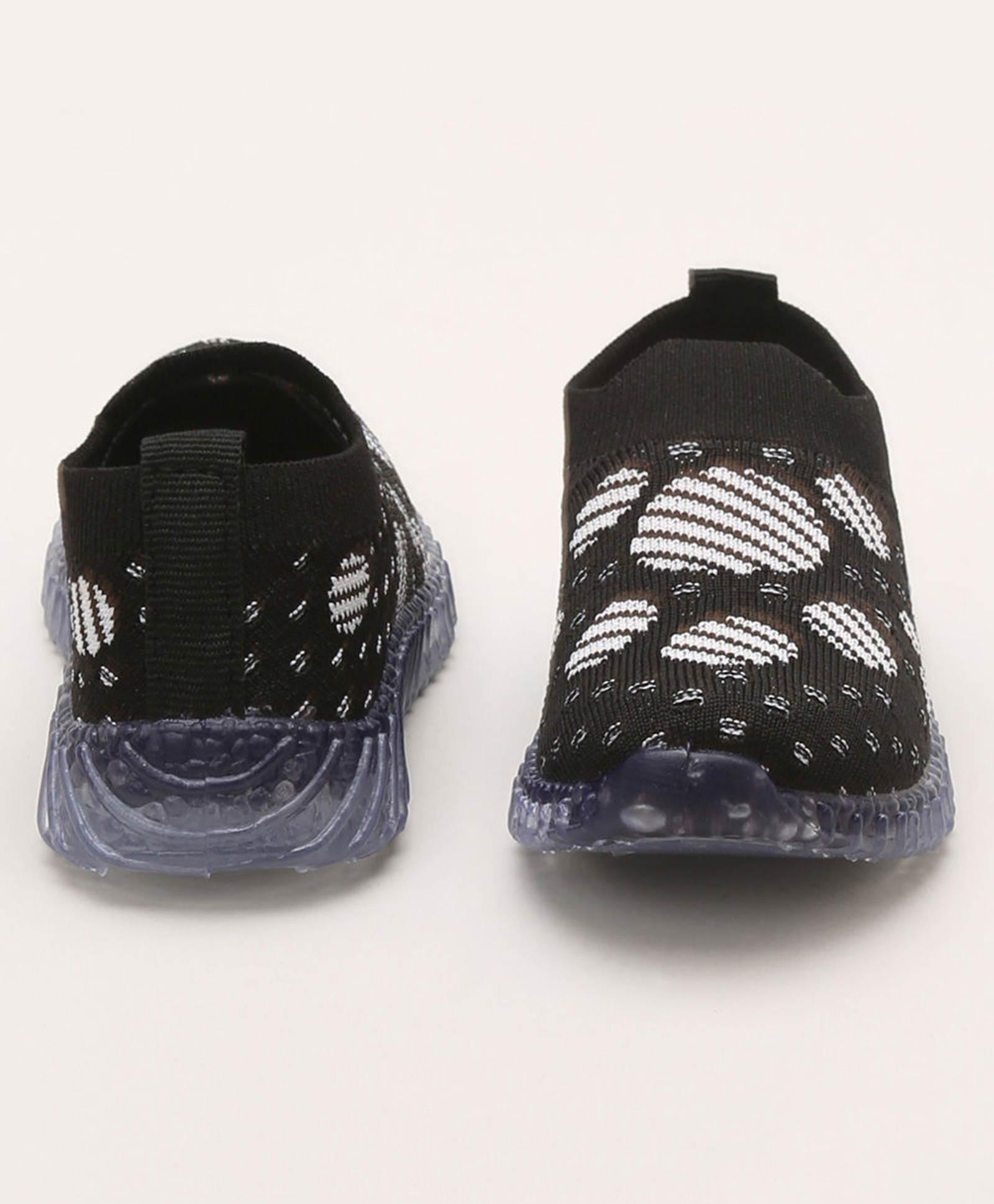 Priaansha Kids Abstract Designed Uniage Collection LED Shoes - Black-picture-39