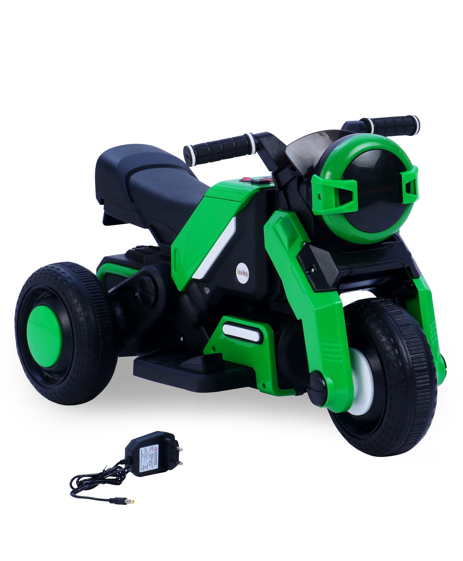Battery Operated Kids Ride On Bike- Green| Music & Lights| 3 Wheels Bike| Safe Durable| Flashing Headlight| Electric Vehicle| Long-Lasting Rechargeable Battery| Toy for Boys & Girls-image-43