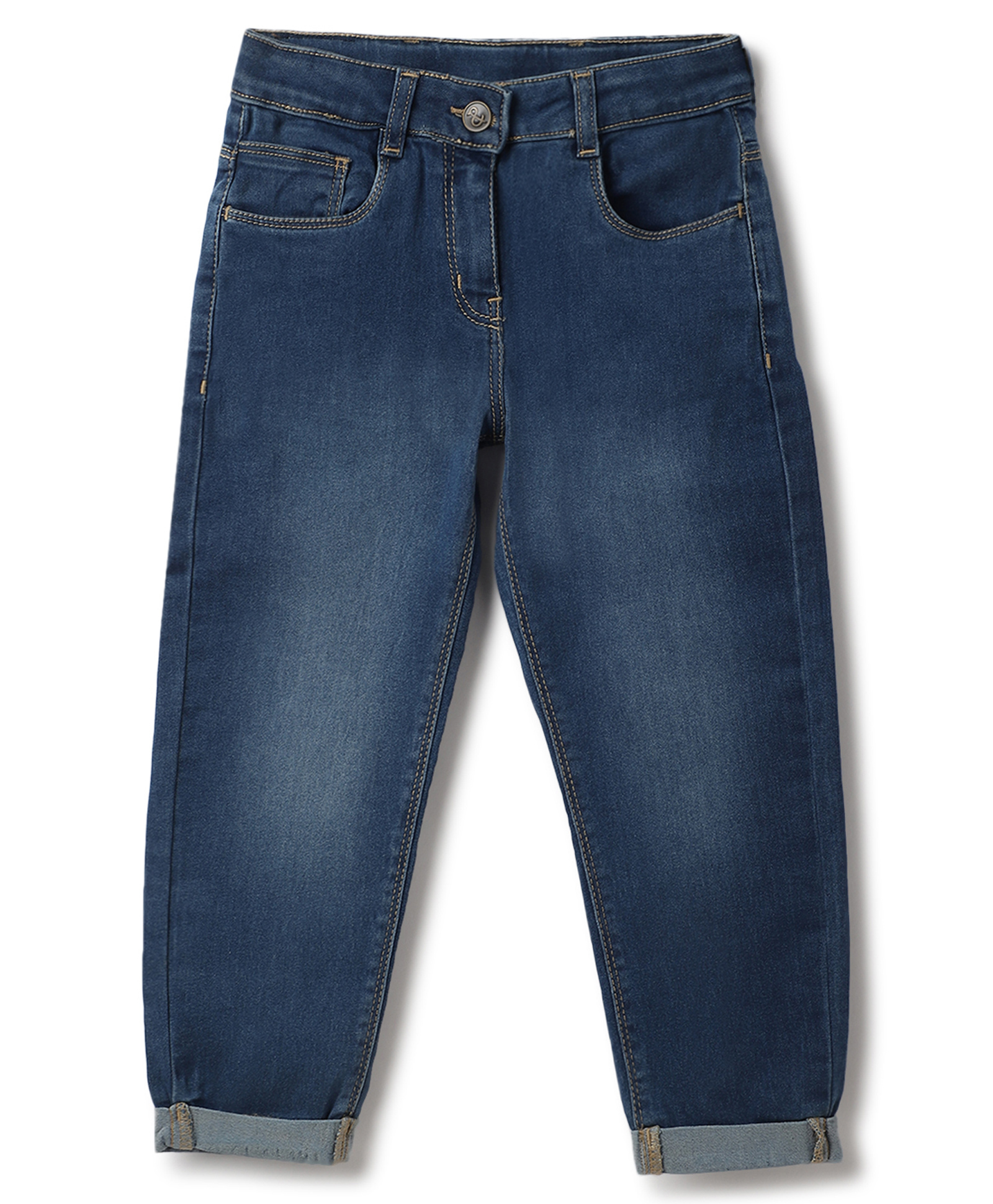 Tales & Stories Denim knit Mild Washed Jeans - Blue-picture-36