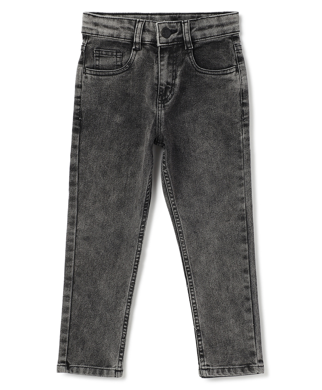 Tales & Stories Denim Woven Solid Slim Fit Jeans - Grey-picture-17