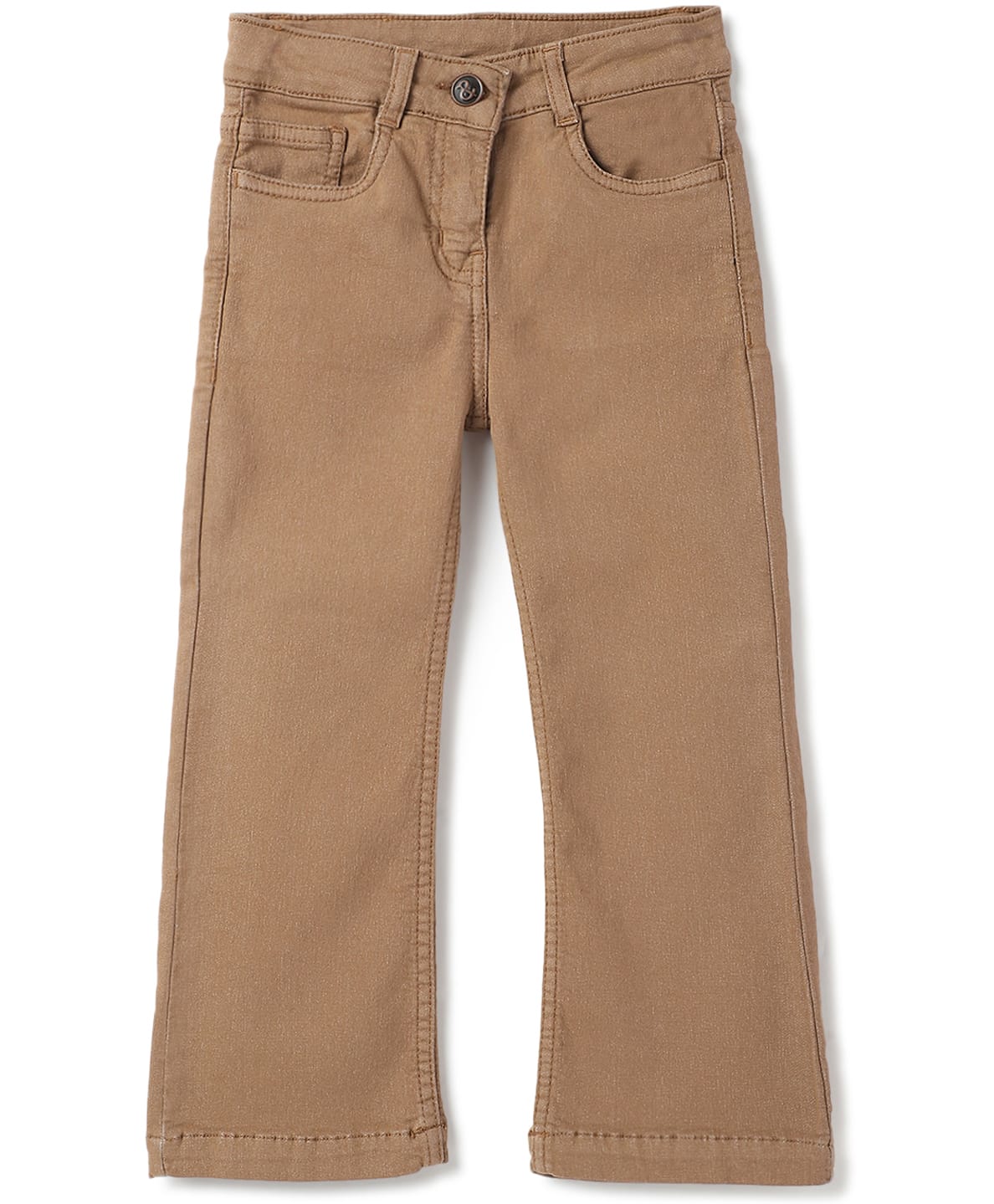 Tales & Stories Denim Knit Solid Jeans - Brown-picture-39
