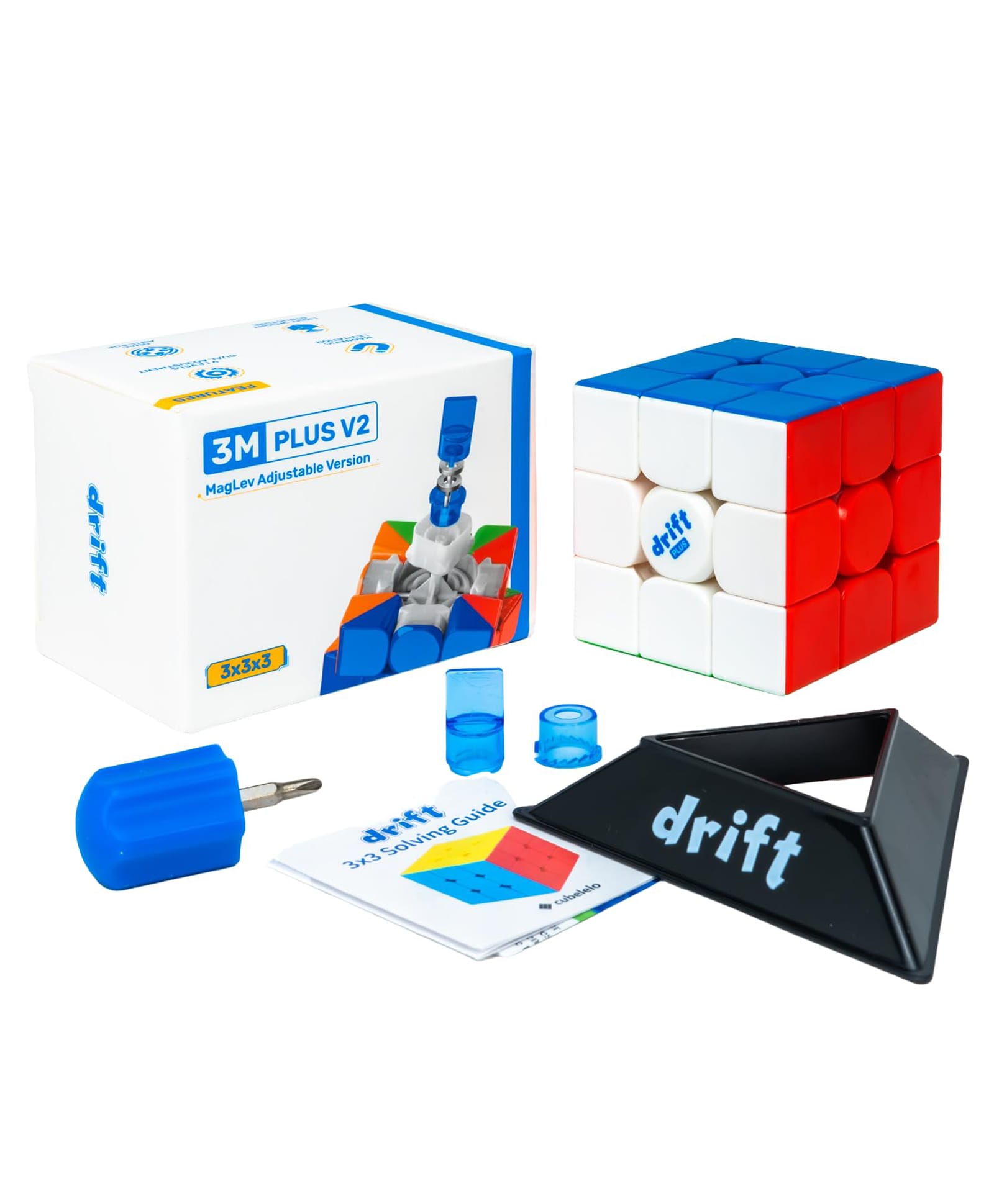 Cubelelo Drift 3M Plus v2 3x3 (MagLev) Speedcube (New Upgraded Version) | Ultra-Smooth Magnetic Leviation for Fast Solves | Perfect Brain-Teasing Puzzle for Kids & Adults-image-2