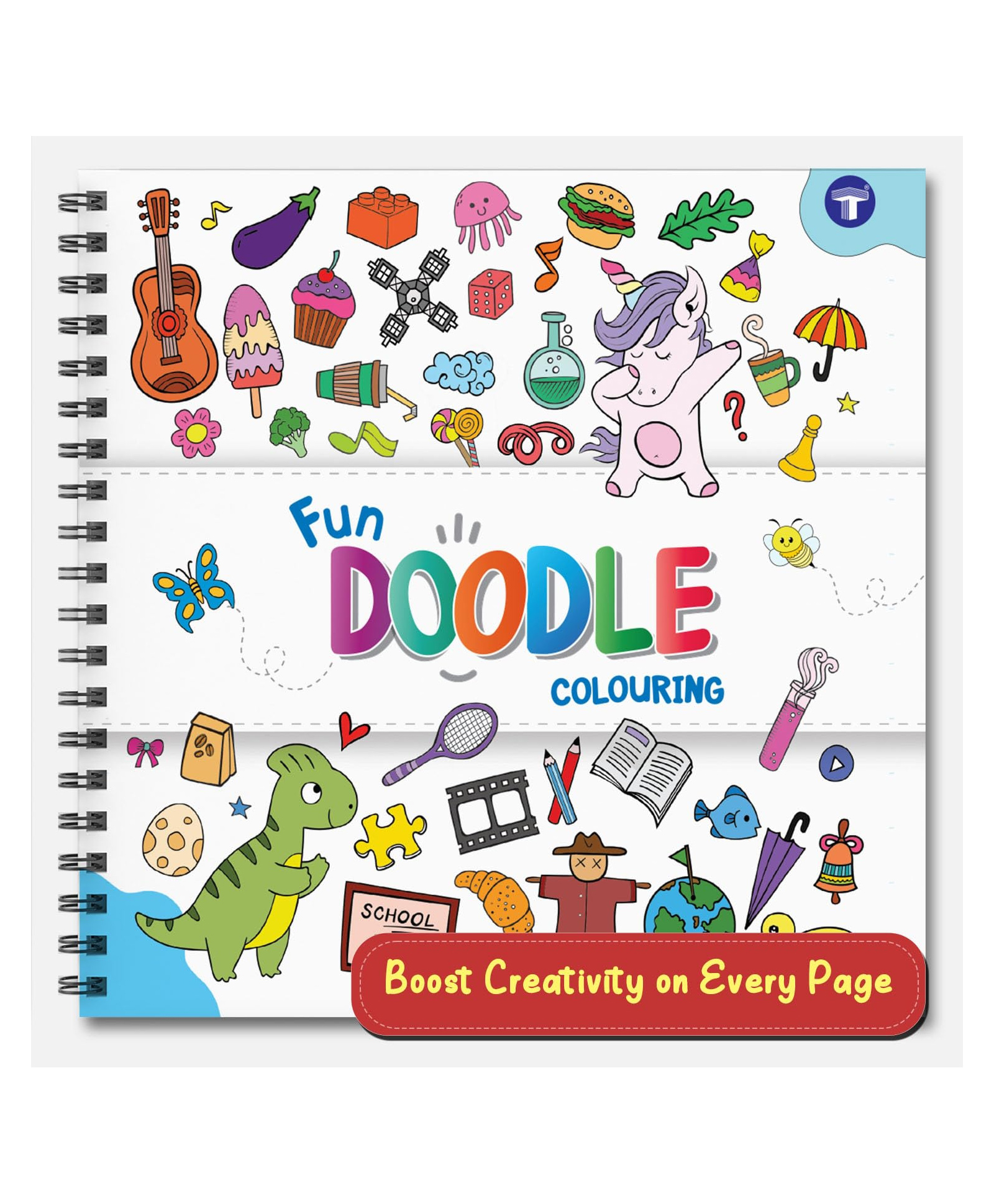 Doodle Colouring Book for Kids Age 7 to 12 Years | Inspires Creativity & Imaginative Play-image-36